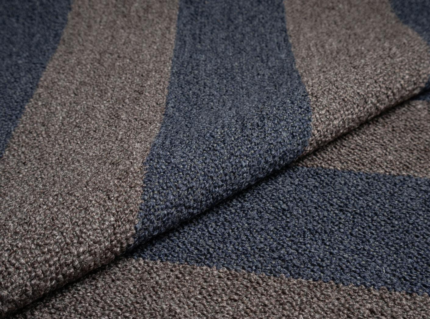 Fabric Barnum Stripe 1 Ocean/Brown Fabric Barnum Stripe 1 Ocean/Brown