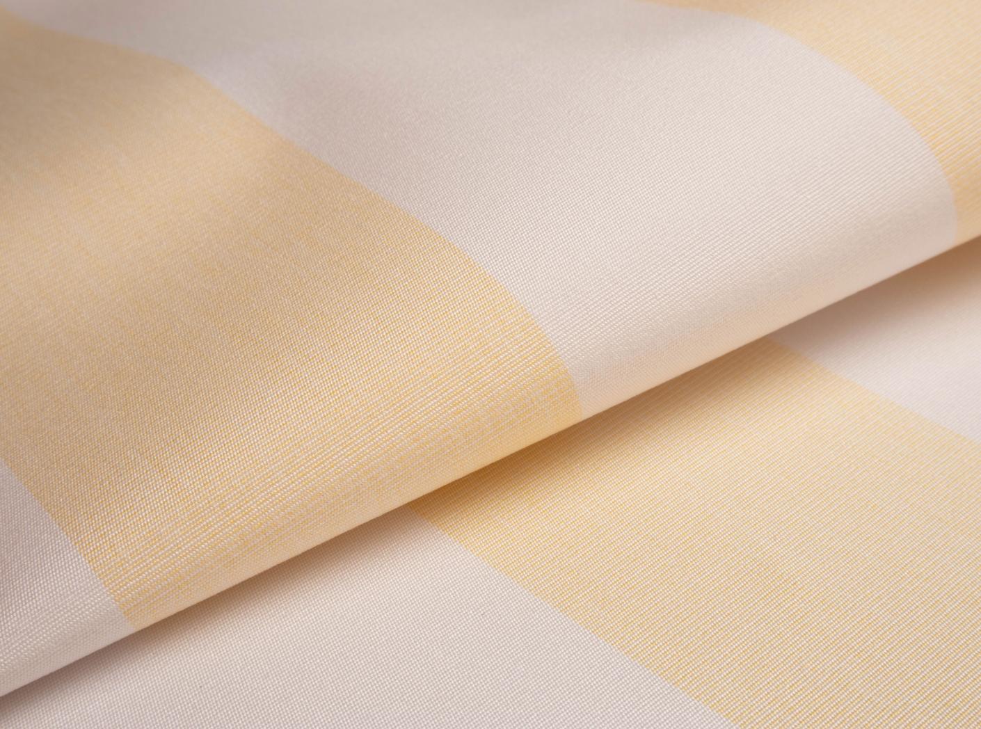 Awning fabric Docril Stripe 01263 White/Light yellow, 120cm Awning fabric Docril Stripe 01263 White/Light yellow, 120cm