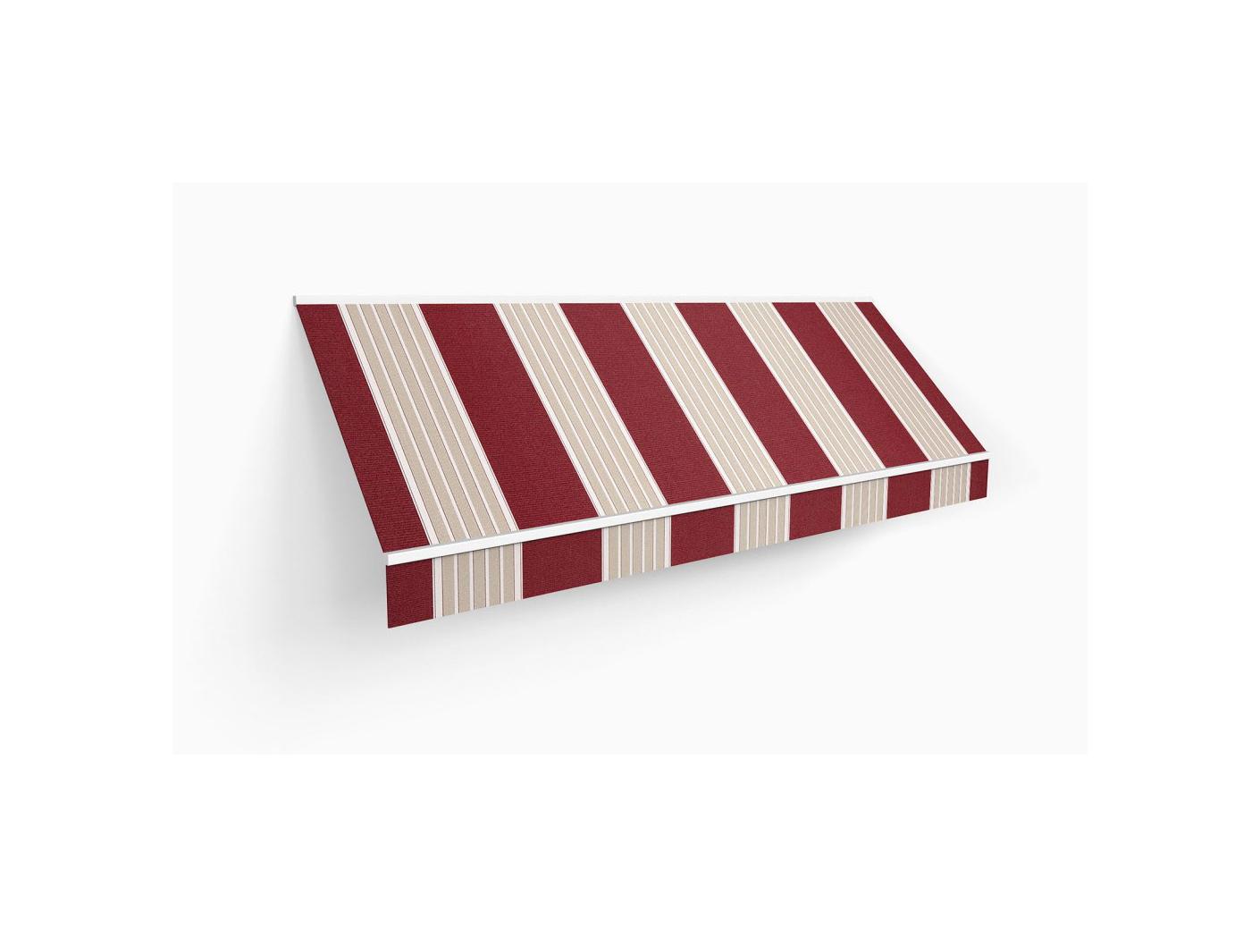 Awning fabric Docril Stripe 364 Red/Beige/White, 120cm Awning fabric Docril Stripe 364 Red/Beige/White, 120cm