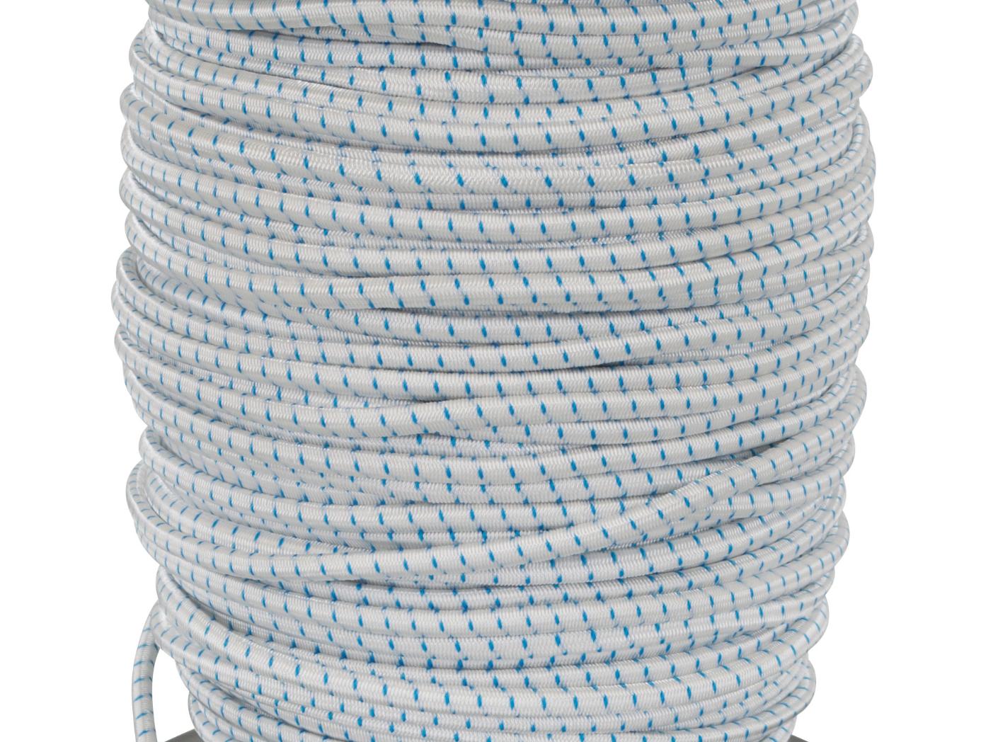 Rubber cord White, 4mm, 100m/rl Rubber cord White, 4mm, 100m/rl