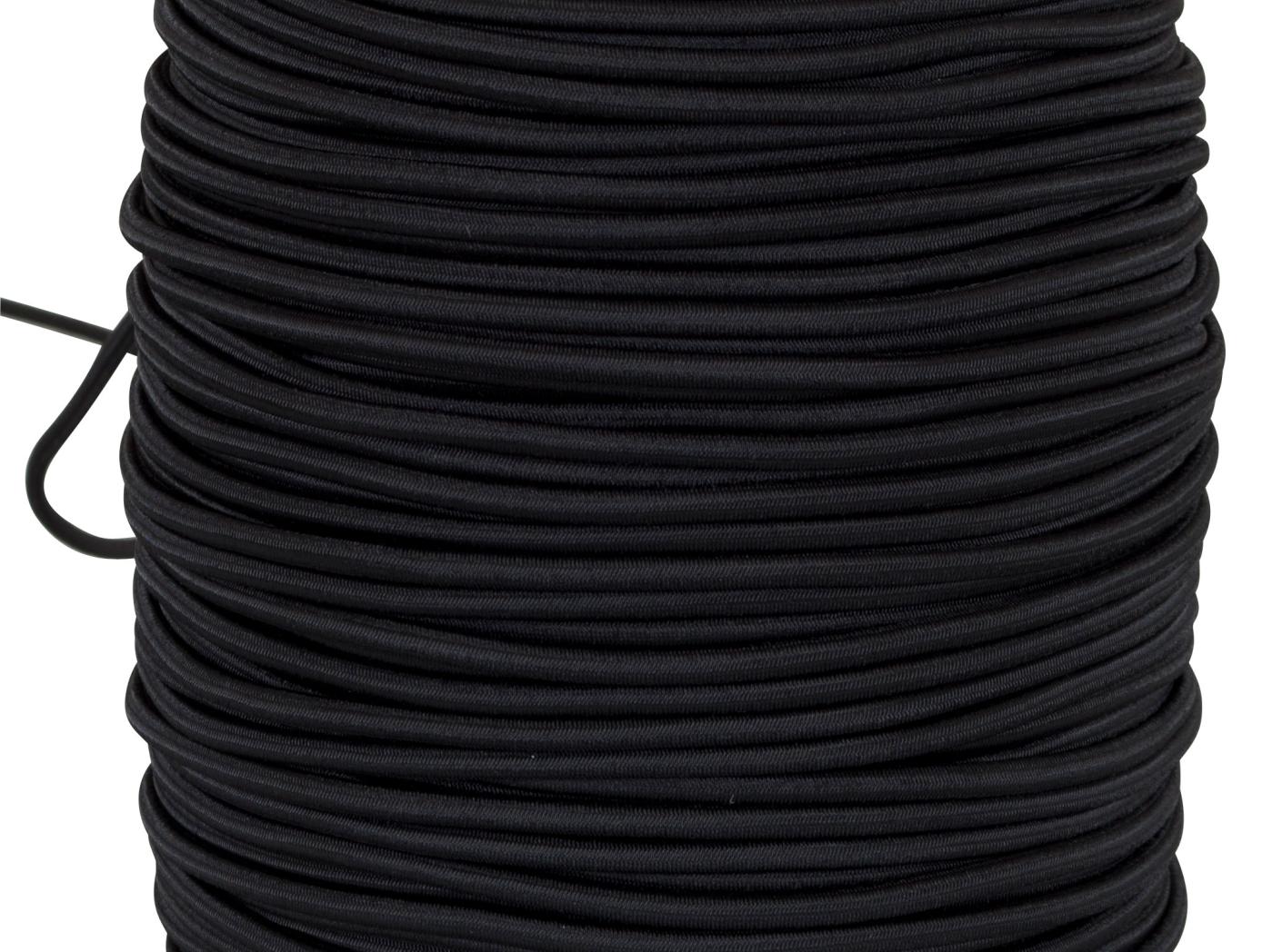 Rubber cord Black, 4mm, Rubber cord Black, 4mm,