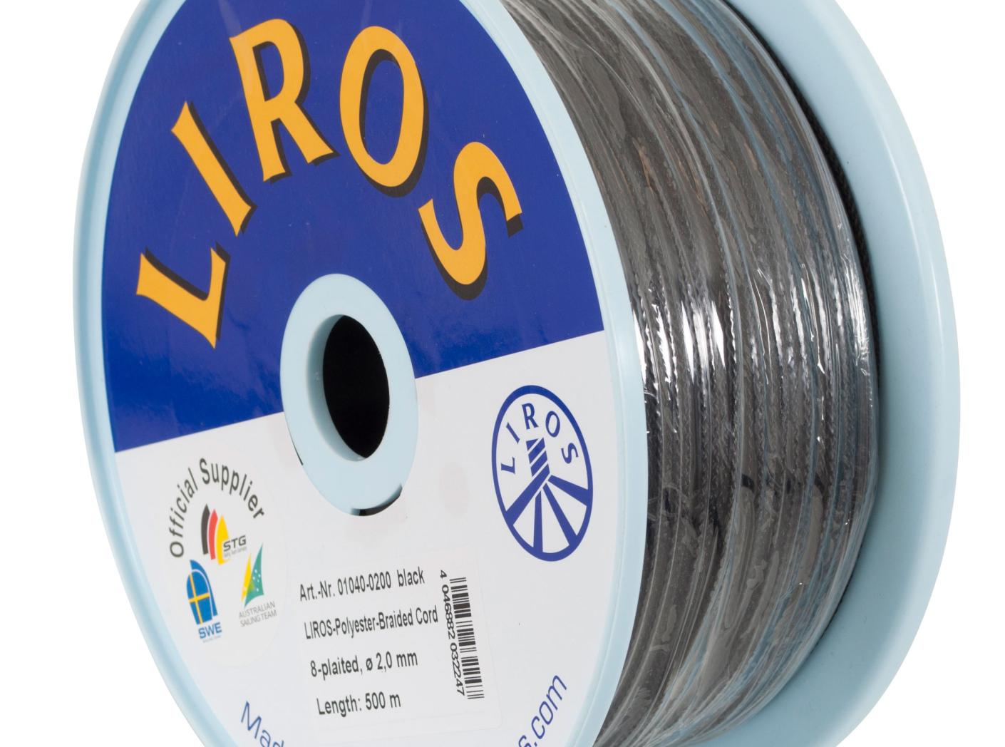 Venetian blind cord Black, 2,0mm, 500m/rl Venetian blind cord Black, 2,0mm, 500m/rl