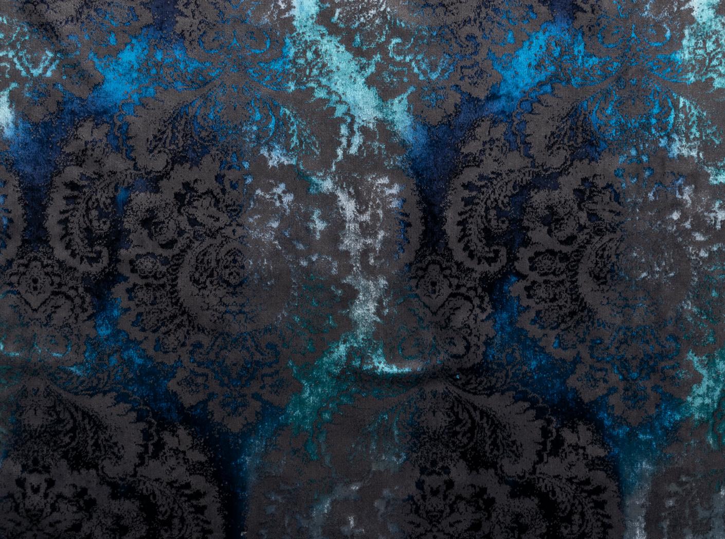 Fabric Barok Medallion 406 Blu Fabric Barok Medallion 406 Blu