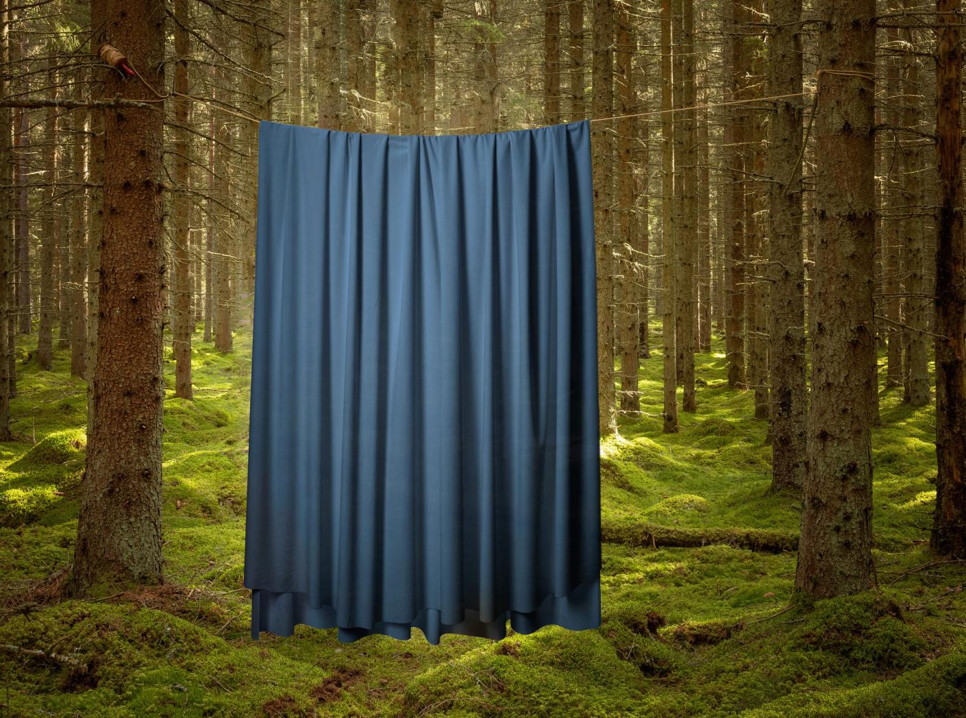 Curtain Roma Velvet FR 55 Atlantic, 300cm Curtain Roma Velvet FR 55 Atlantic, 300cm