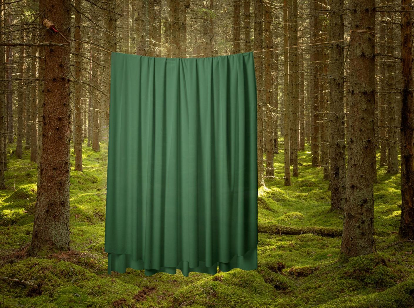 Curtain Roma Velvet FR 50 Forest, 300cm Curtain Roma Velvet FR 50 Forest, 300cm
