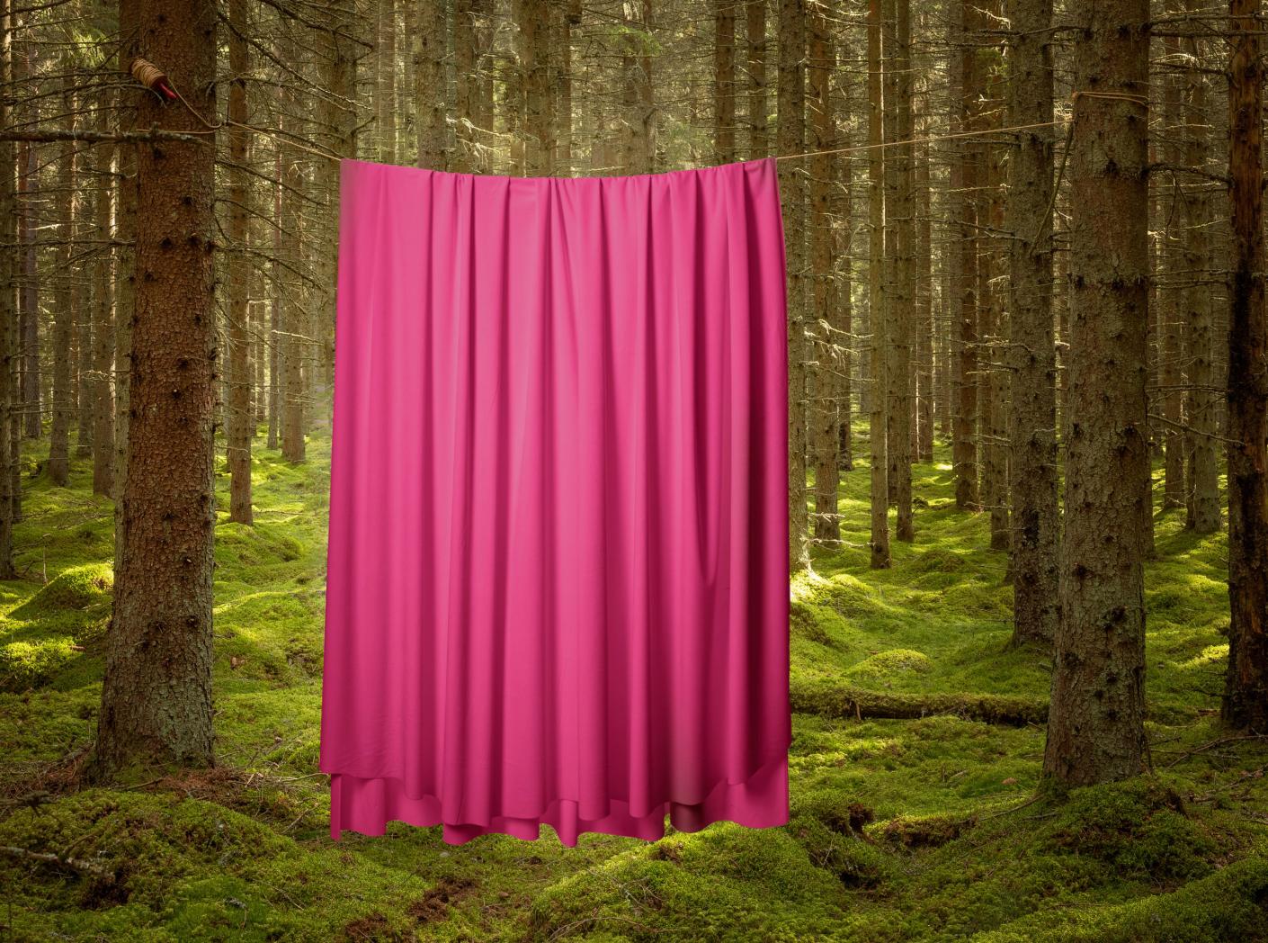 Curtain Roma Velvet FR 26 Cherry, 300cm Curtain Roma Velvet FR 26 Cherry, 300cm