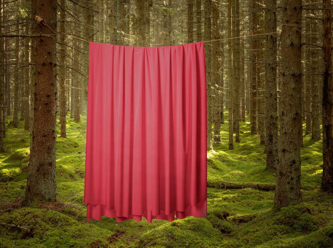 Curtain Roma Velvet FR 59 Red, 300cm Curtain Roma Velvet FR 59 Red, 300cm