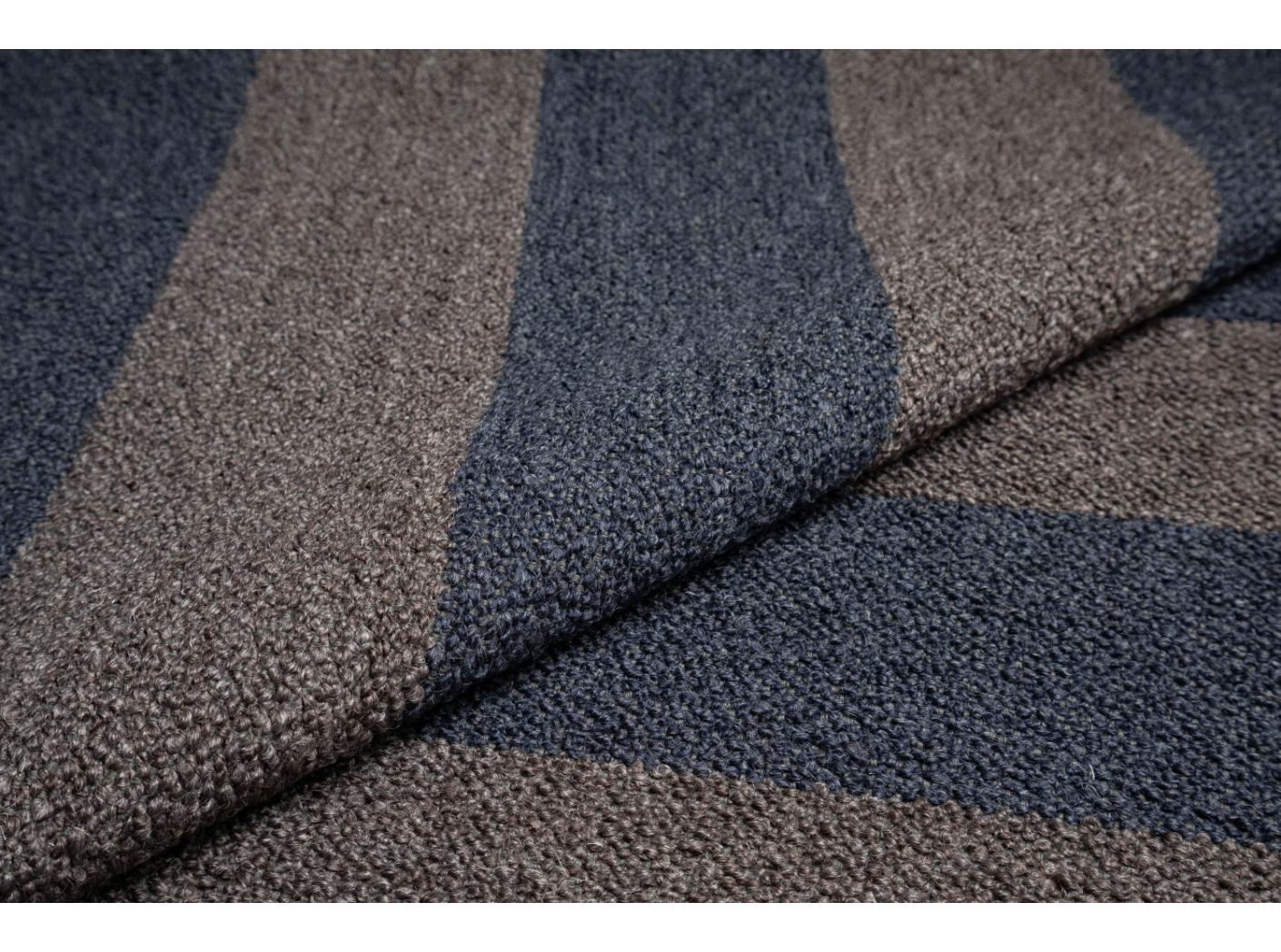 Fabric Barnum Stripe 1 Ocean/Brown Fabric Barnum Stripe 1 Ocean/Brown