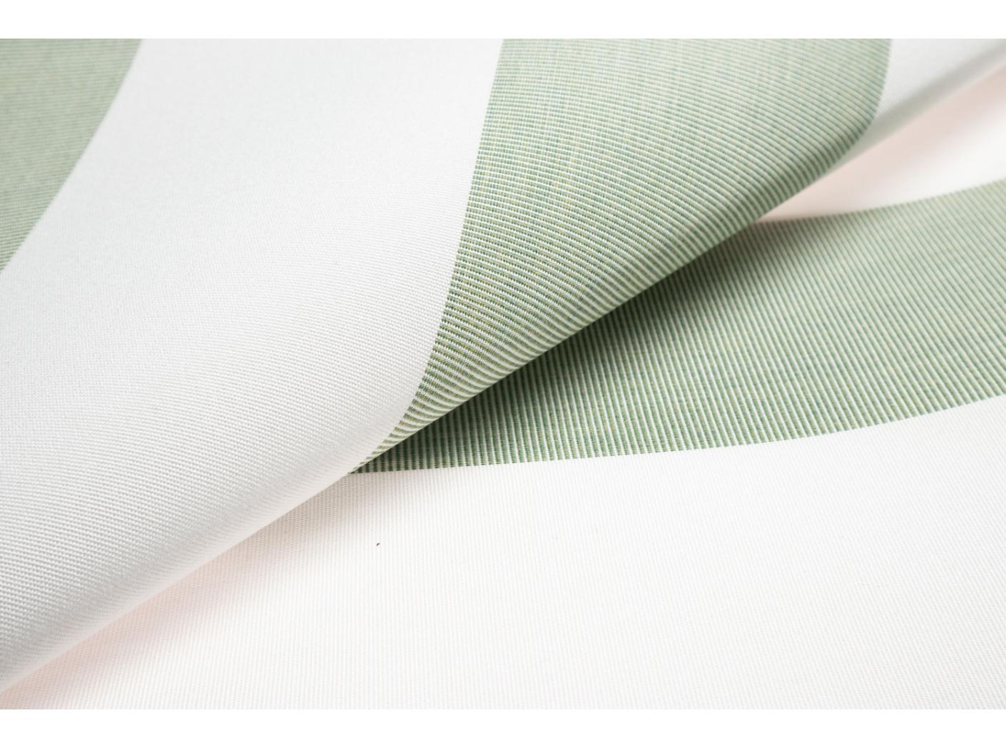 Awning fabric Docril Stripe 01265 White/Meadow, 120cm Awning fabric Docril Stripe 01265 White/Meadow, 120cm