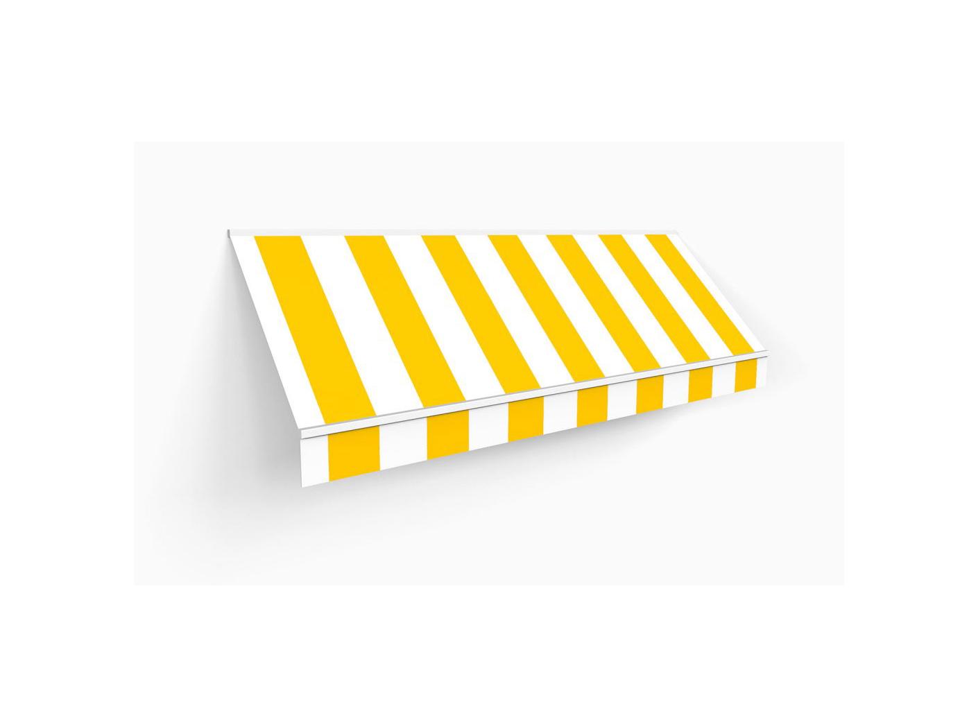 Awning fabric Docril Stripe 00011 White/Yellow, 120cm Awning fabric Docril Stripe 00011 White/Yellow, 120cm
