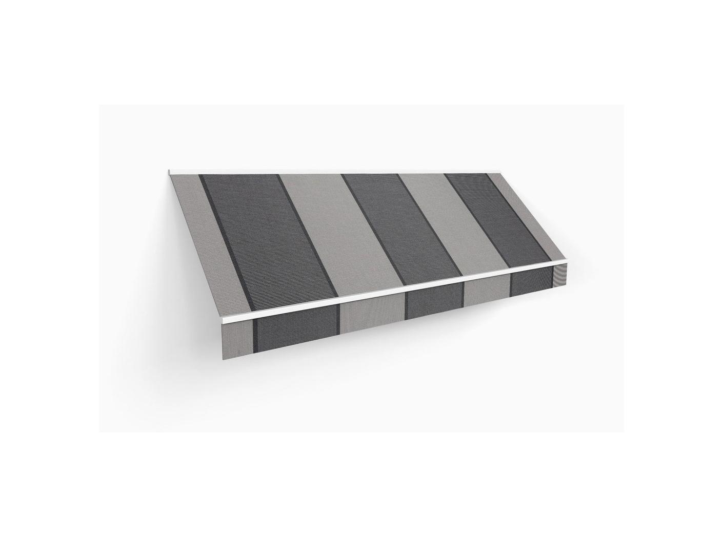 Awning fabric Docril Stripe 00645 Elegant charcoal smoke, 120cm Awning fabric Docril Stripe 00645 Elegant charcoal smoke, 120cm