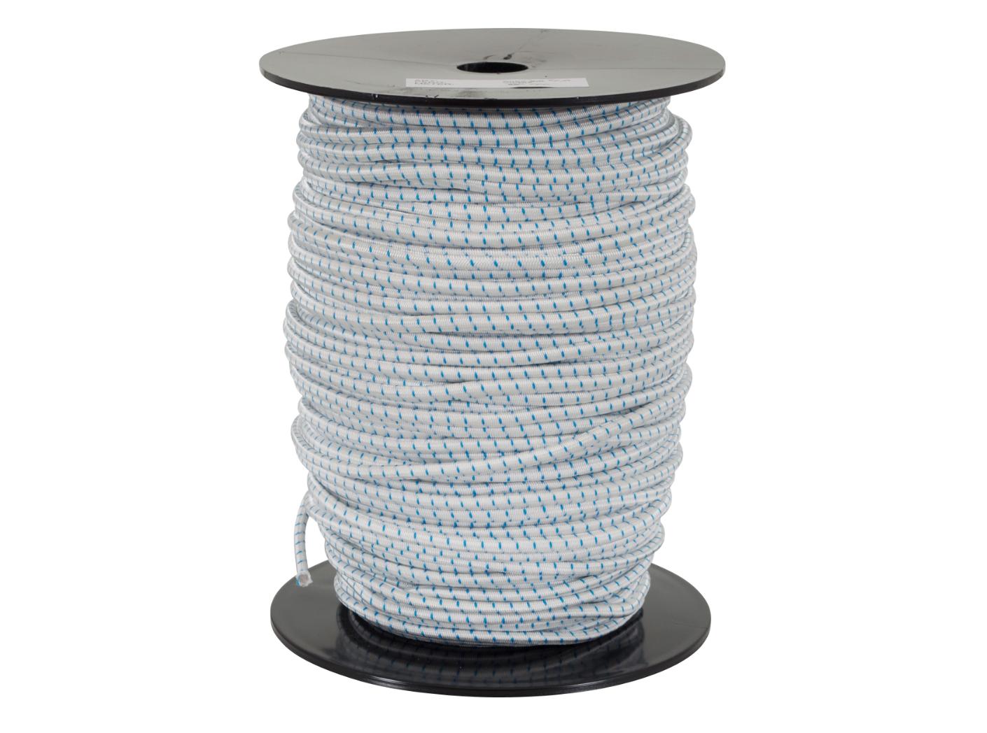 Rubber cord White, 6mm, 50m/rl Rubber cord White, 6mm, 50m/rl