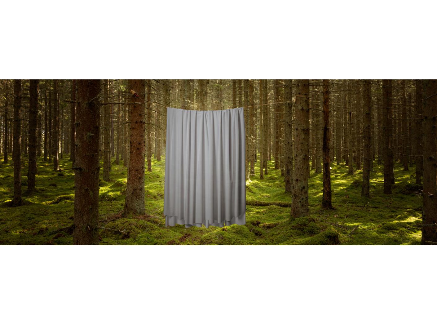 Curtain Roma Velvet FR 35 Steel, 300cm Curtain Roma Velvet FR 35 Steel, 300cm