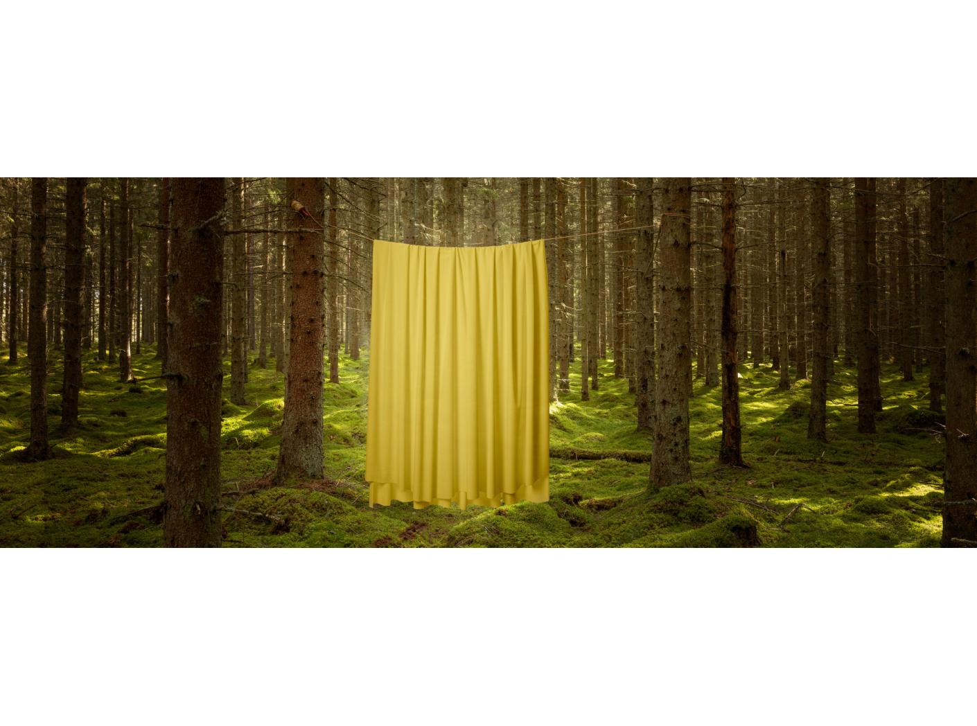 Curtain Roma Velvet FR 17 Yellow, 300cm Curtain Roma Velvet FR 17 Yellow, 300cm