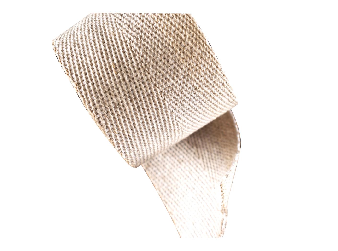 Linen webbing Nature/White, 50mm, 25m/rl Linen webbing Nature/White, 50mm, 25m/rl