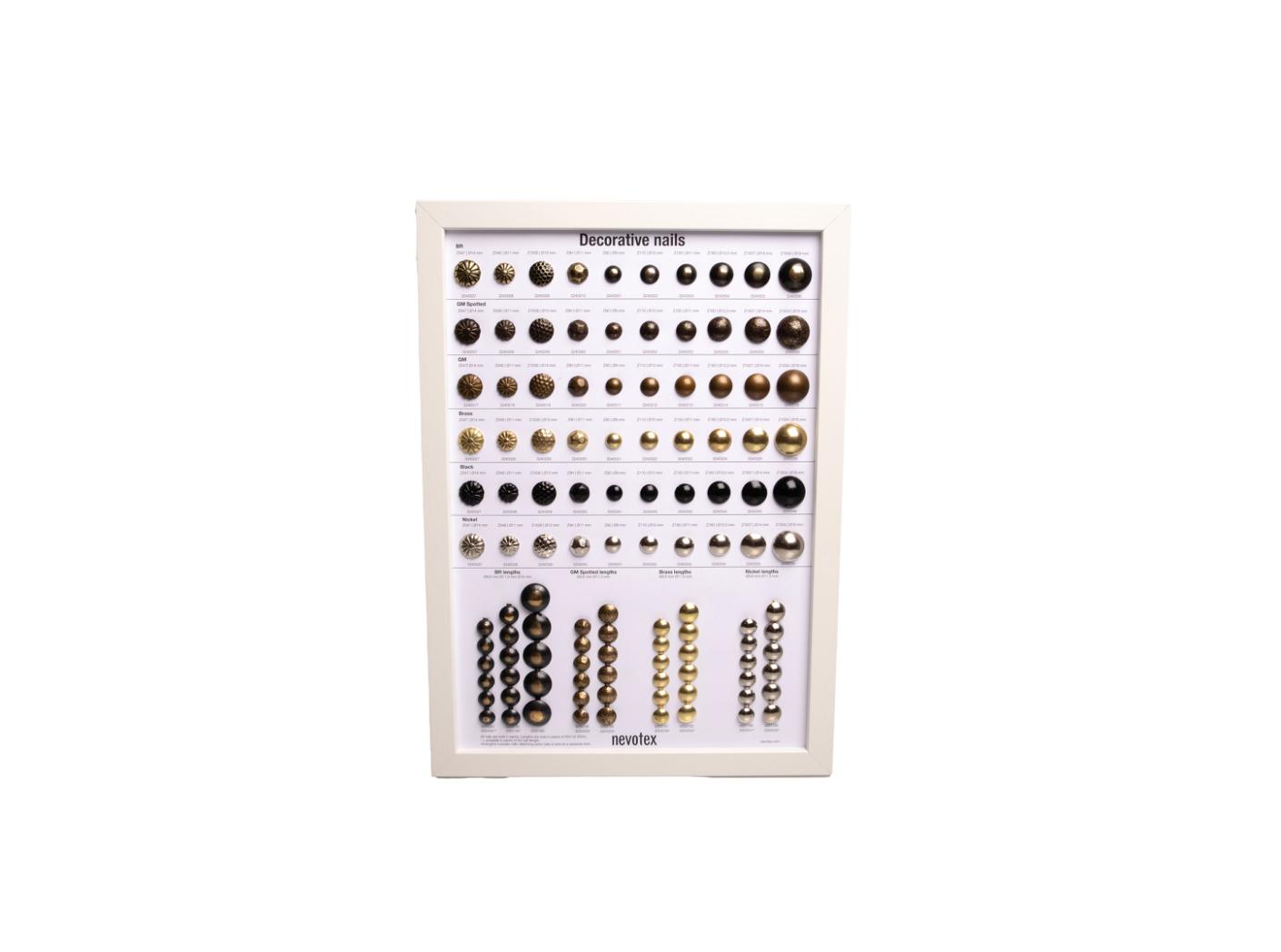 Sample board Decorative nails Sample board Decorative nails