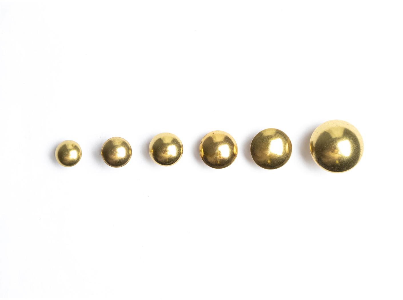 Decorative nails Brass Z90, Ø9mm, 1000pc/fp Decorative nails Brass Z90, Ø9mm, 1000pc/fp