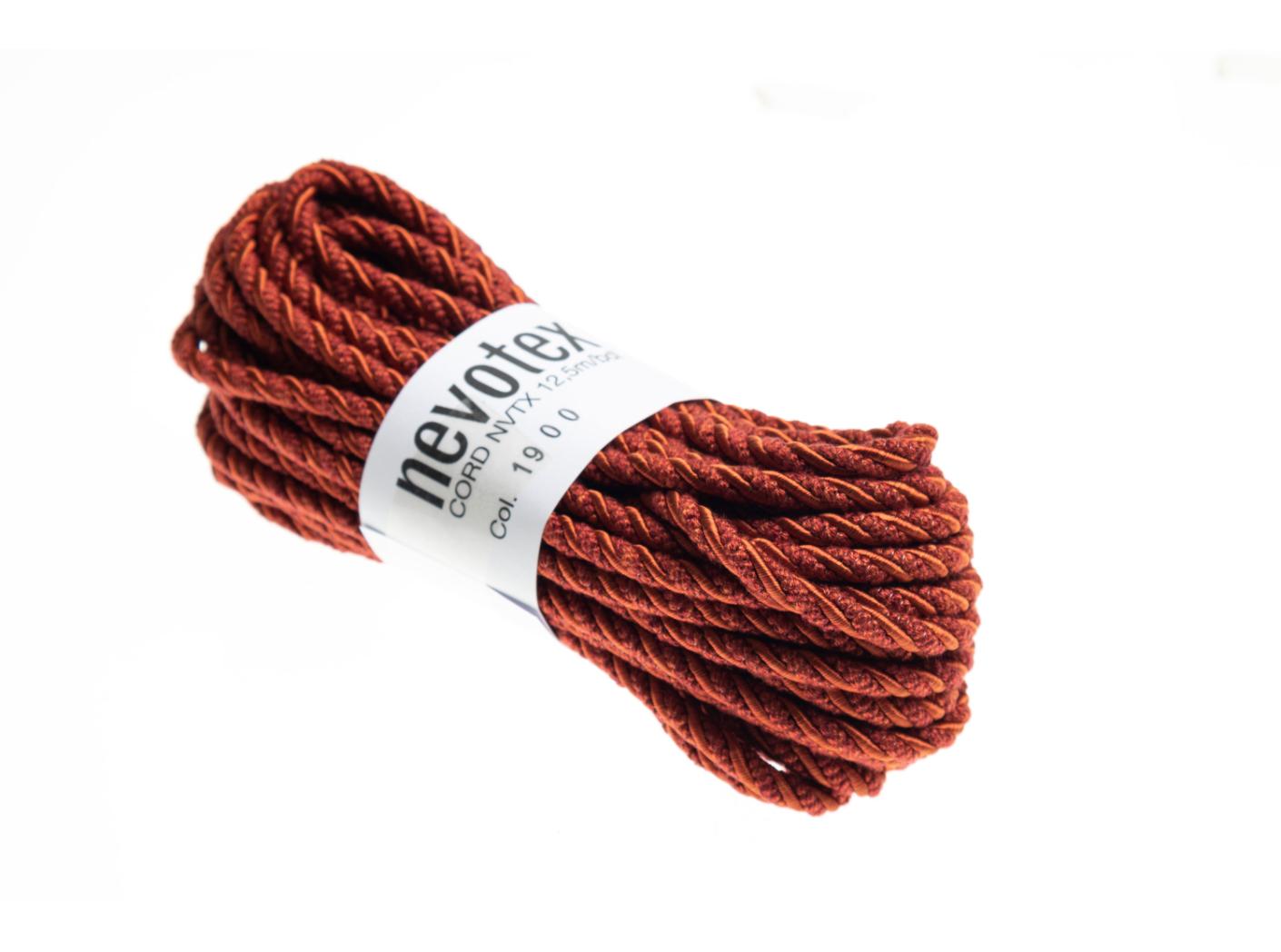Cord NVTX matt/shiny 1900 Orange-red, 12,5m/fp Cord NVTX matt/shiny 1900 Orange-red, 12,5m/fp