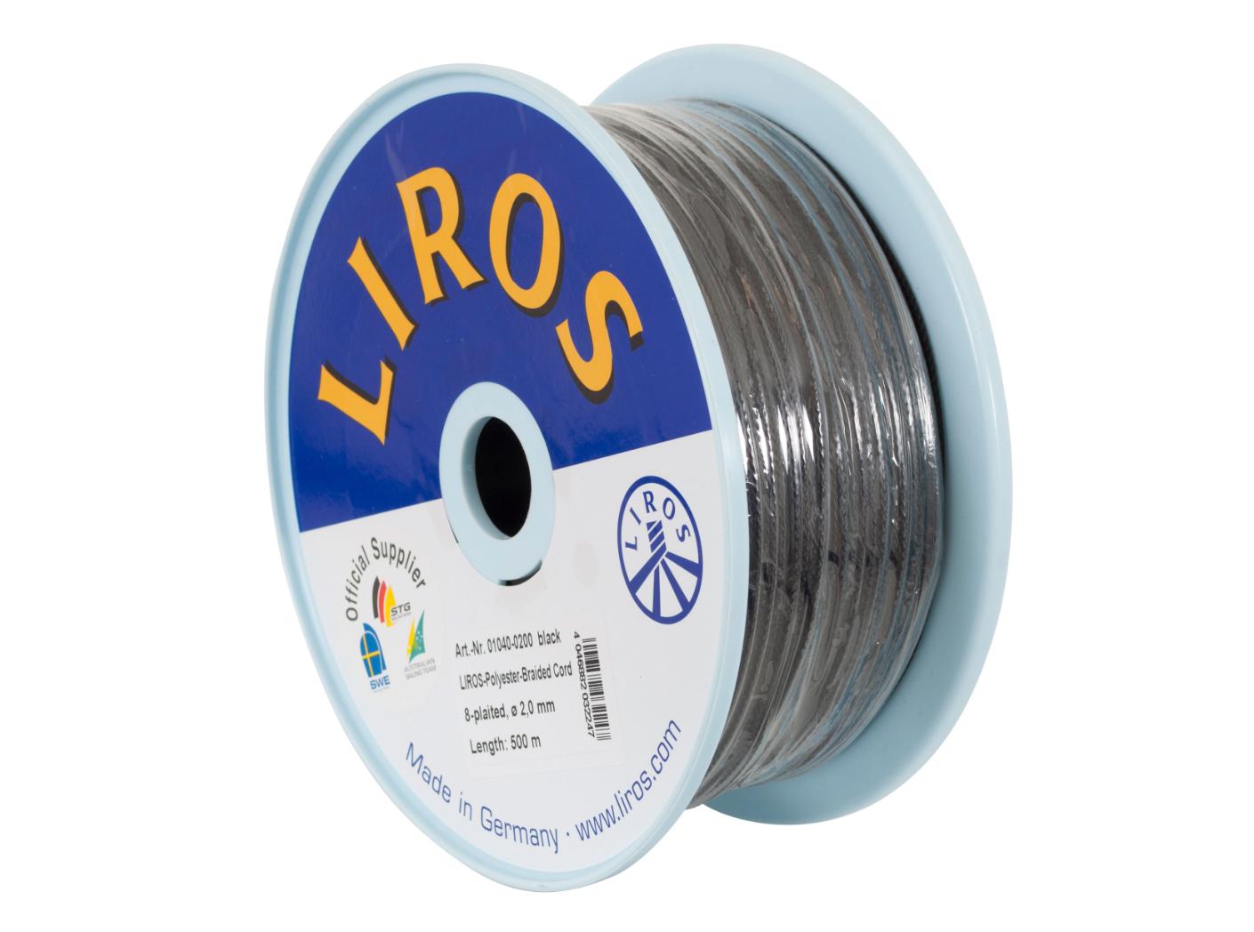 Venetian blind cord Black, 2,0mm, 500m/rl Venetian blind cord Black, 2,0mm, 500m/rl