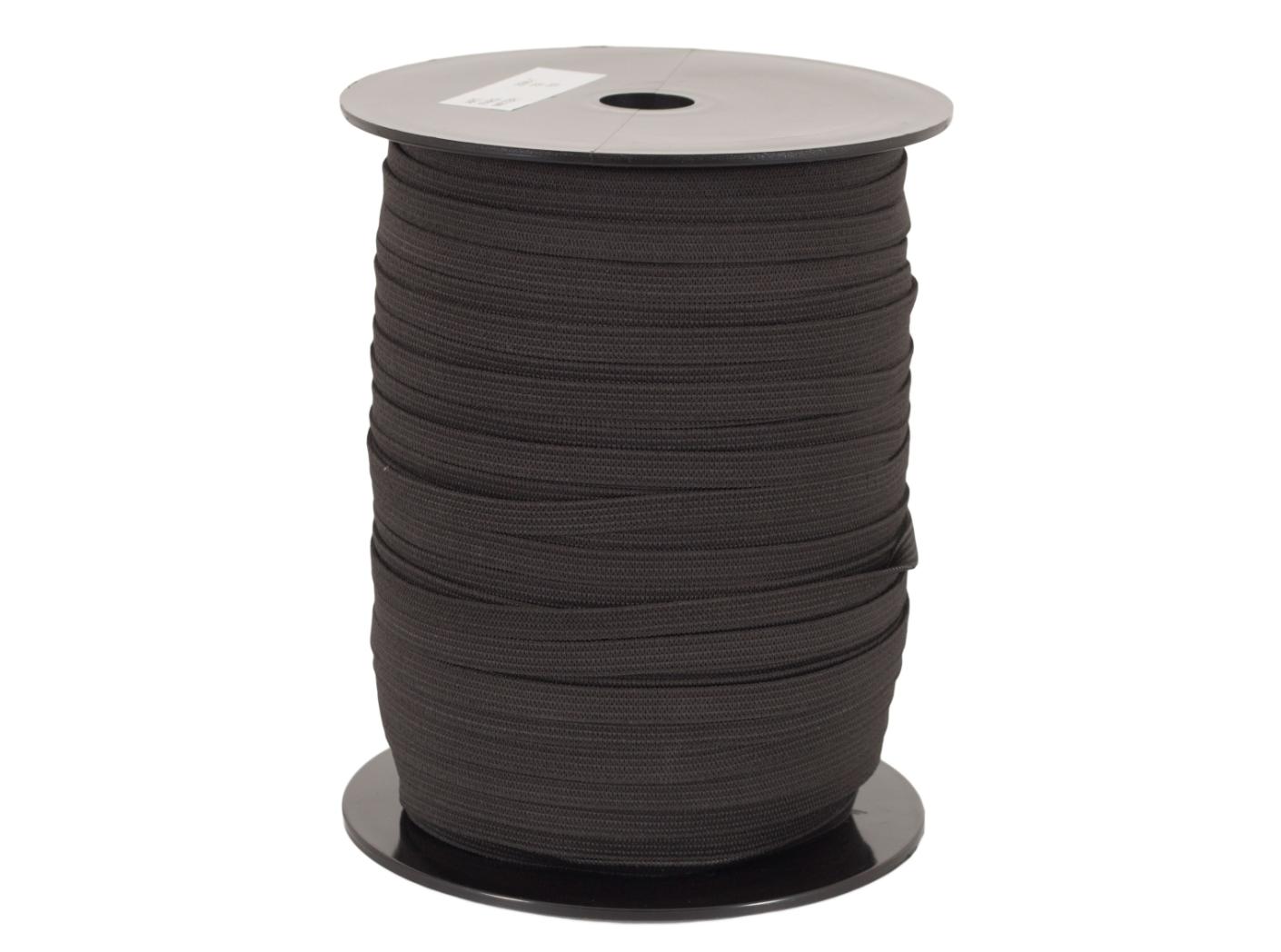 Elastic band 43001 Black, 7mm, 150m/rl Elastic band 43001 Black, 7mm, 150m/rl