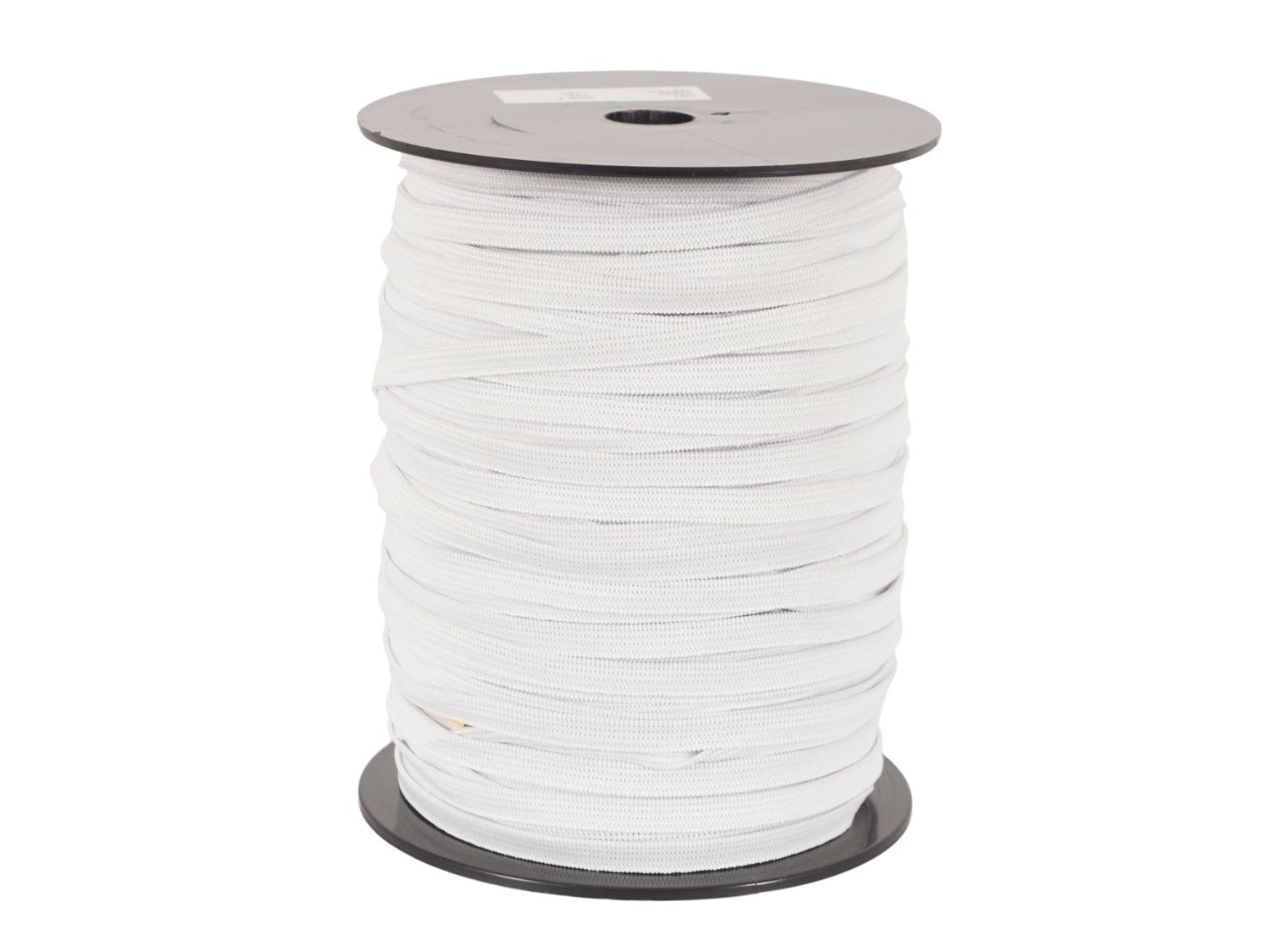 Elastic band 43001 Off white, 10mm, 100m/rl Elastic band 43001 Off white, 10mm, 100m/rl
