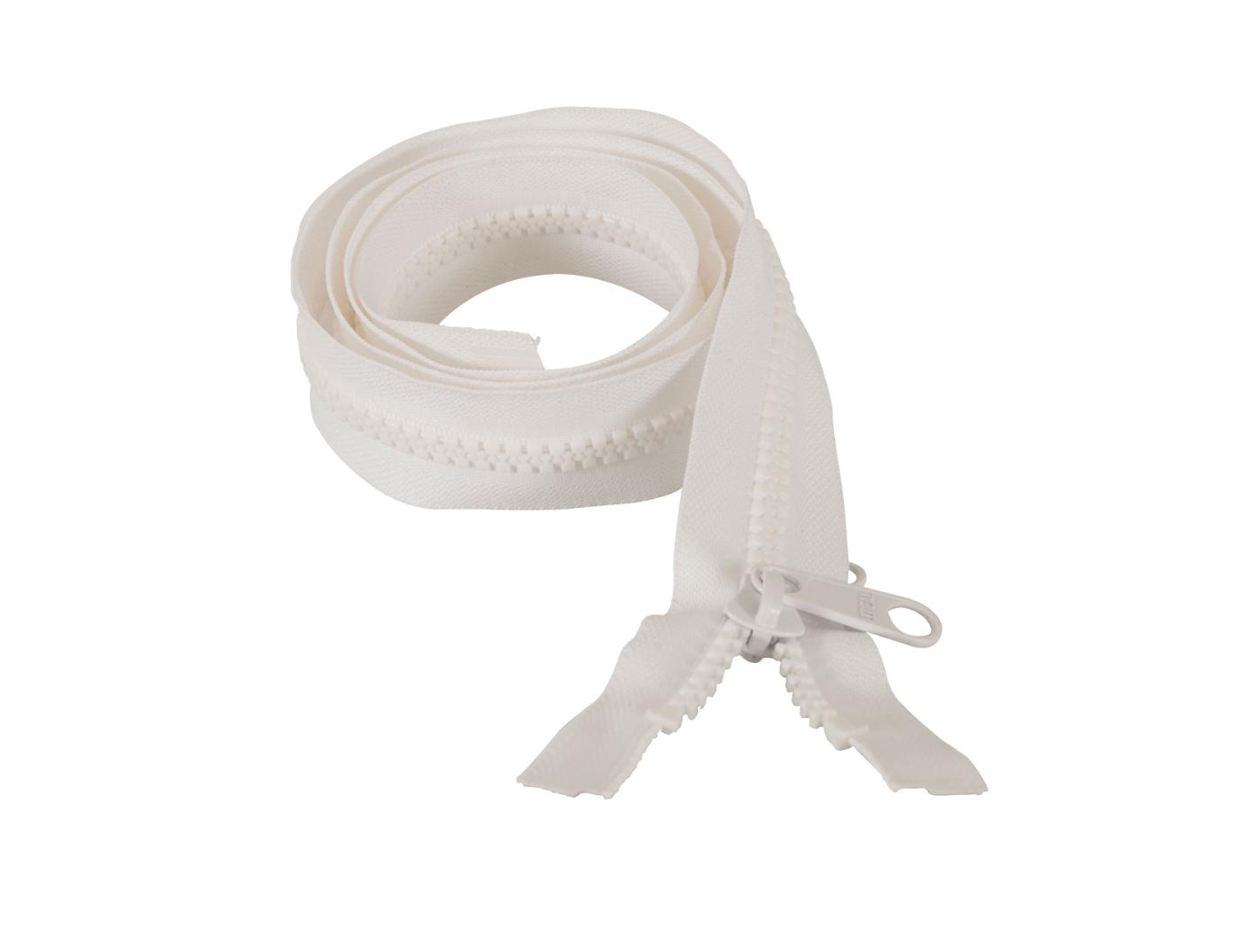 Boat cover zipper divisible no 10 White, 250cm Boat cover zipper divisible no 10 White, 250cm