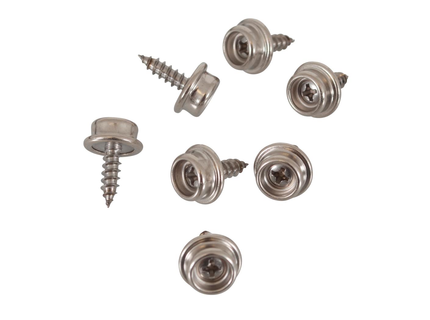 Press fastener lower Nickel plated, 12 mm screw Press fastener lower Nickel plated, 12 mm screw