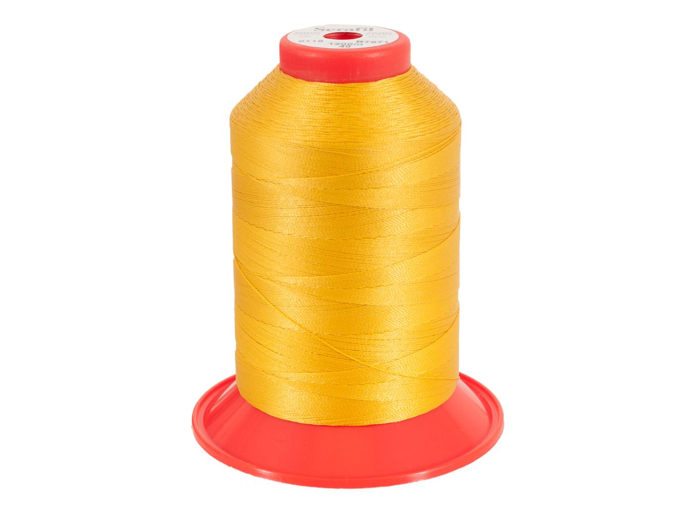 Sewing thread Serafil 40, 118 Yellow, 1200m/rl Sewing thread Serafil 40, 118 Yellow, 1200m/rl