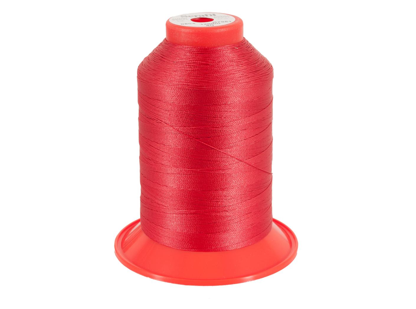 Sewing thread Serafil 40, 504 Bright red, 1200m/rl Sewing thread Serafil 40, 504 Bright red, 1200m/rl