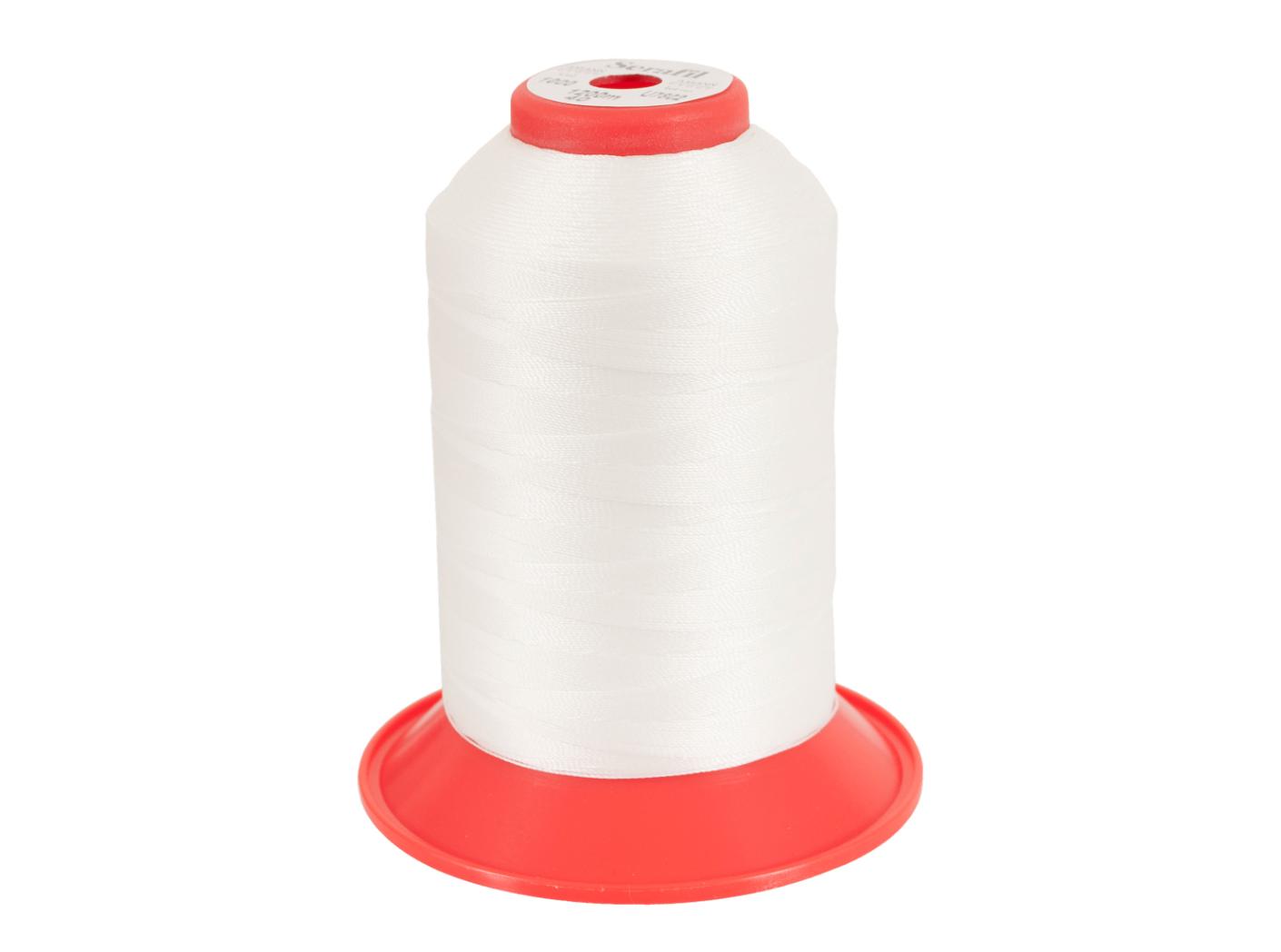 Sewing thread Serafil 40, 1000 White, 1200m/rl Sewing thread Serafil 40, 1000 White, 1200m/rl