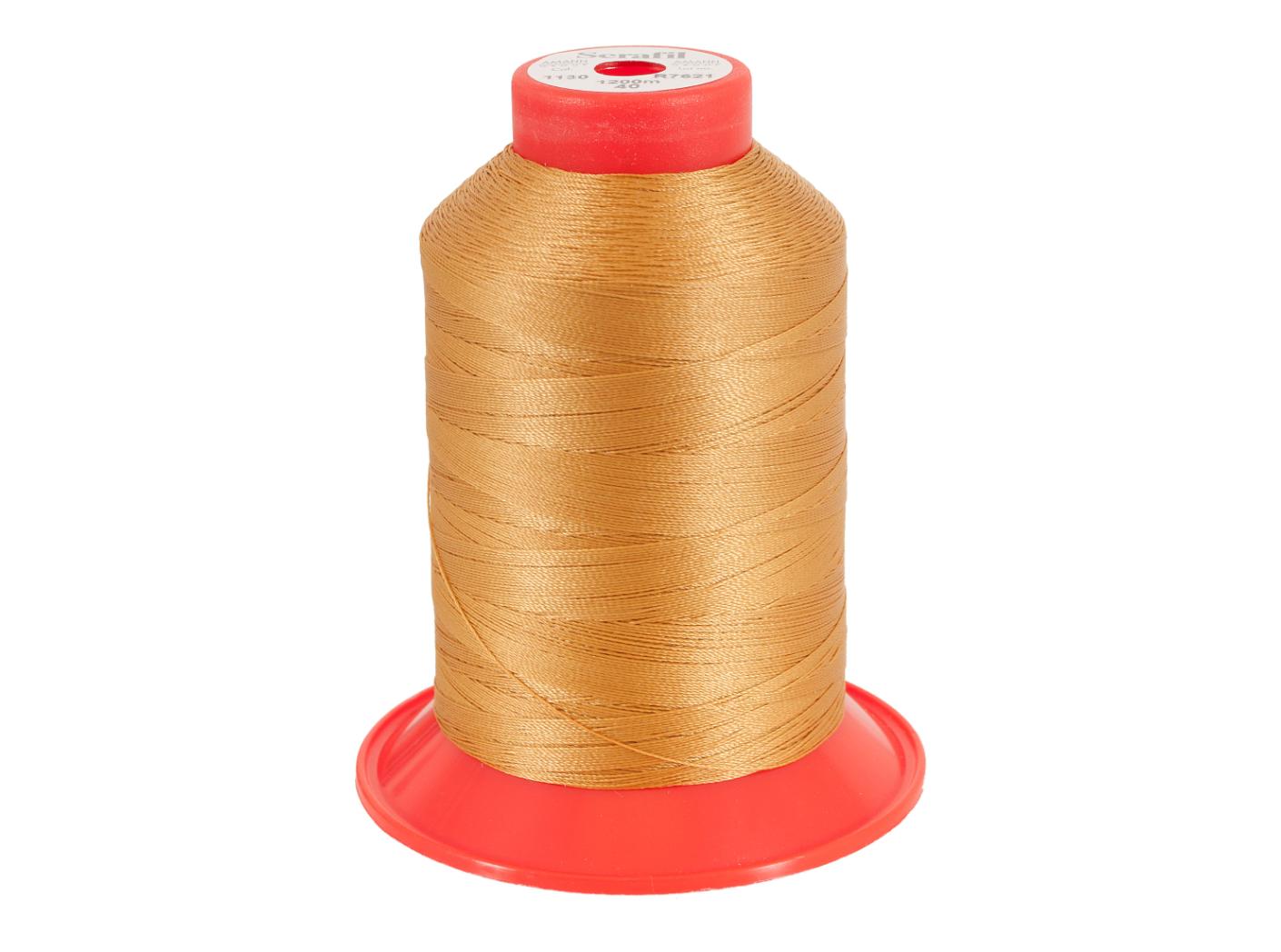 Sewing thread Serafil 40, 1130 Mustard yellow, 1200m/rl Sewing thread Serafil 40, 1130 Mustard yellow, 1200m/rl