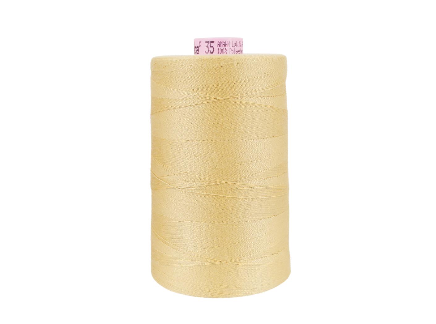 Sewing thread Saba 35, 114 Light yellow, 5000m/rl Sewing thread Saba 35, 114 Light yellow, 5000m/rl