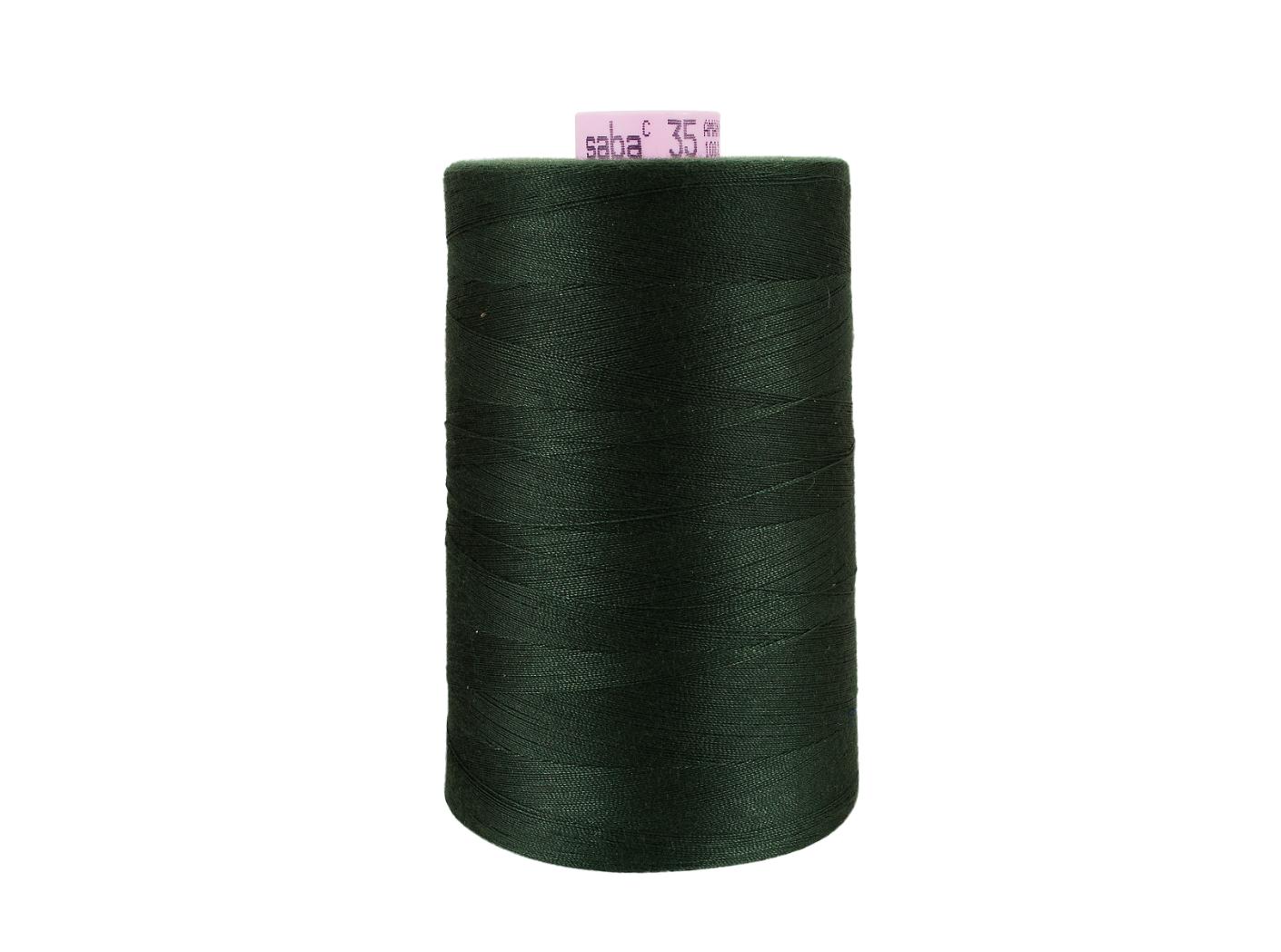 Sewing thread Saba 35, 846 Dark green, 5000m/rl Sewing thread Saba 35, 846 Dark green, 5000m/rl