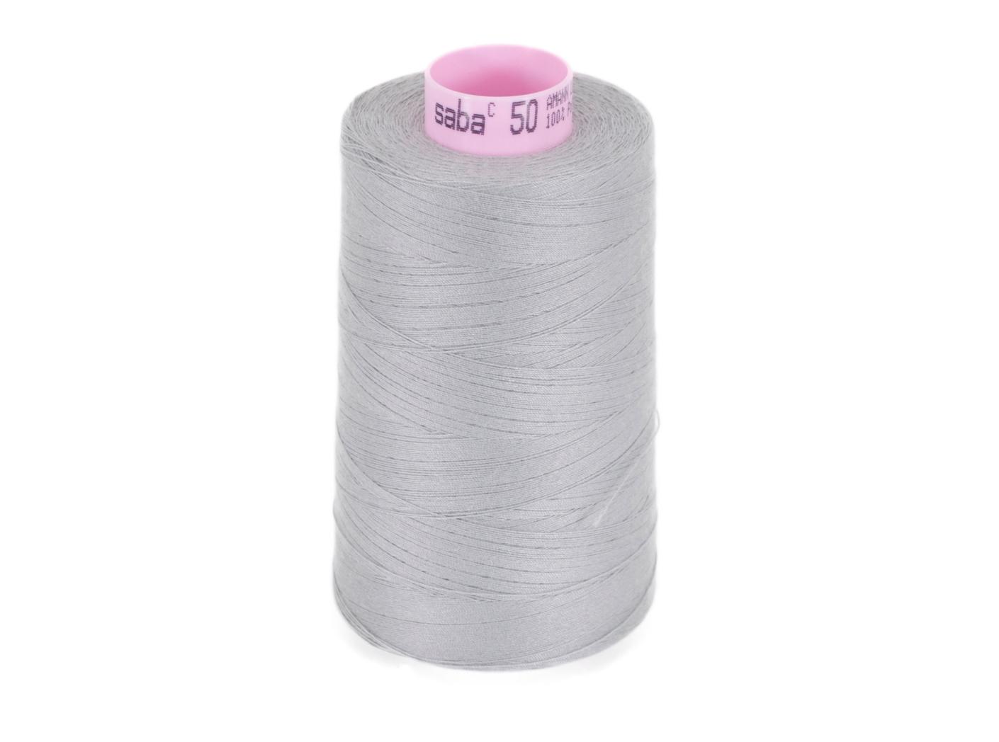 Sewing thread Saba 50, 340 Grey, 2500m/rl Sewing thread Saba 50, 340 Grey, 2500m/rl