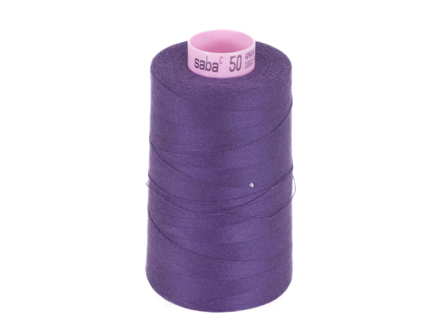 Sewing thread Saba 50, 578 Purple, 2500m/rl Sewing thread Saba 50, 578 Purple, 2500m/rl