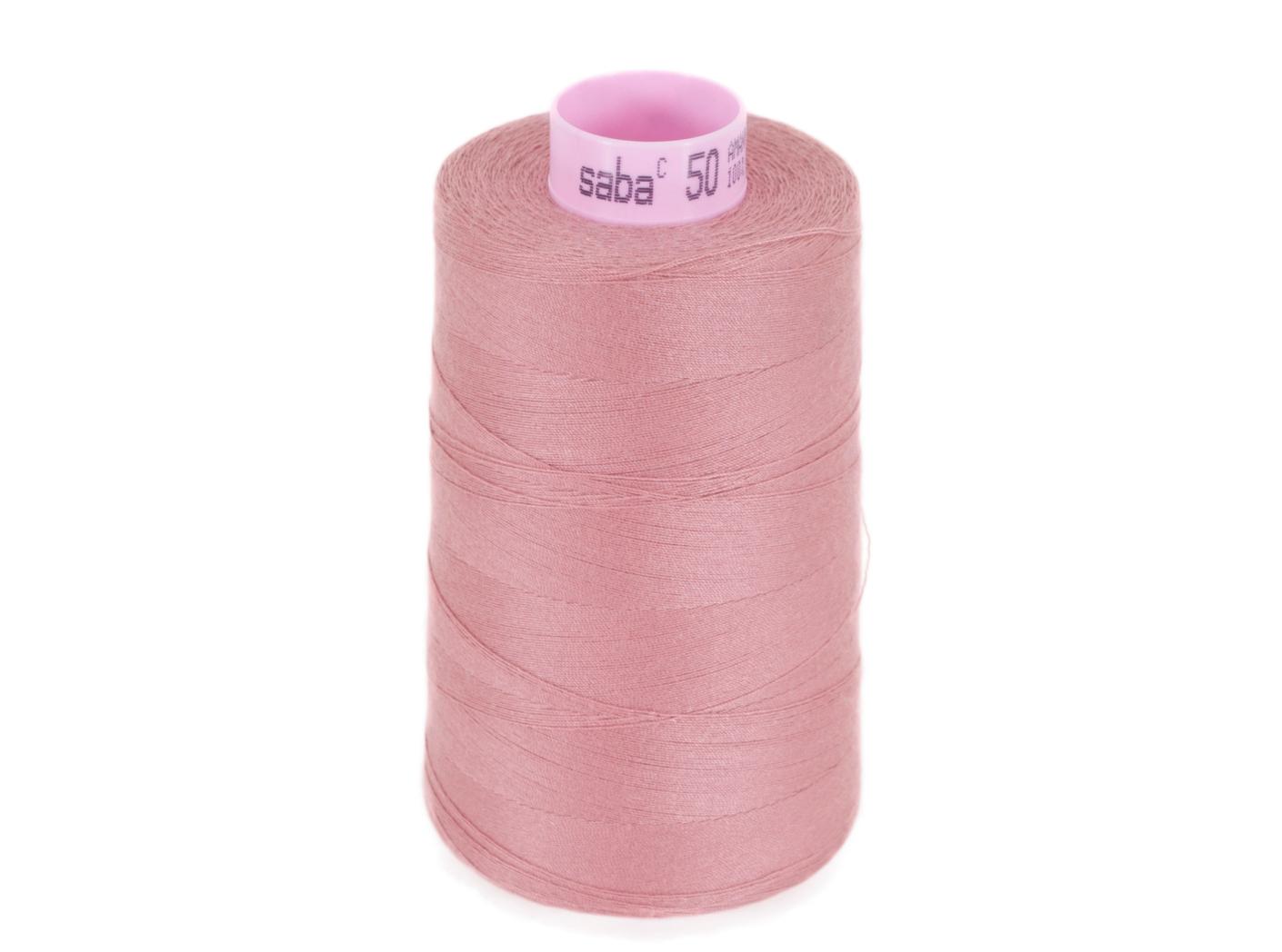 Sewing thread Saba 50, 638 Dusty pink, 2500m/rl Sewing thread Saba 50, 638 Dusty pink, 2500m/rl