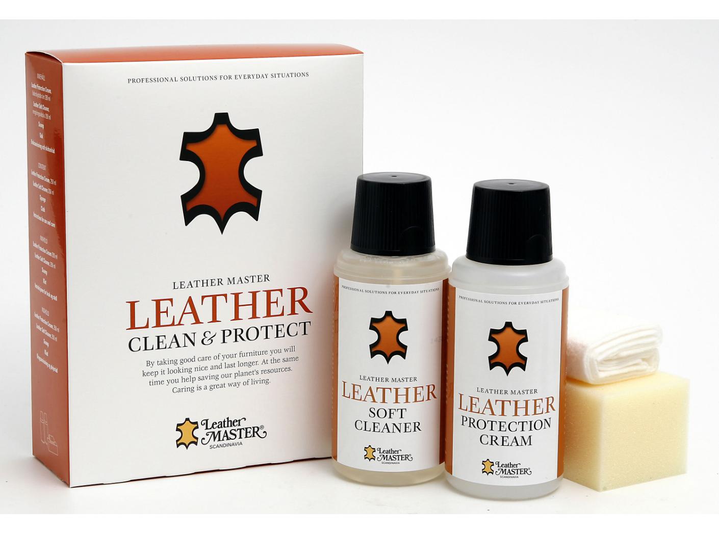 LM Leather cleaning & protection kit, Maxi, 250ml LM Leather cleaning & protection kit, Maxi, 250ml