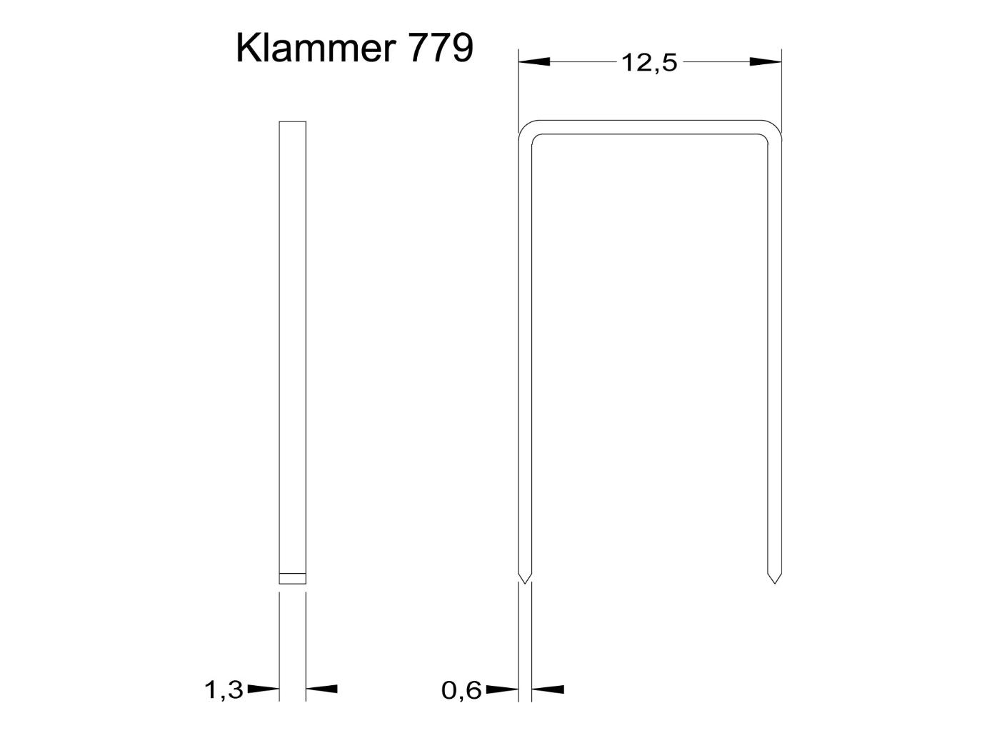 Staples 779/14mm, 5 000pc/fp Staples 779/14mm, 5 000pc/fp