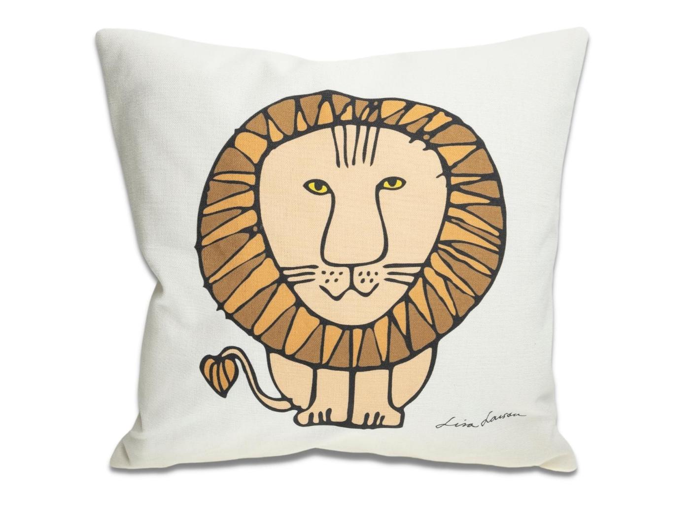 LEO brown on off-white 50x50 LEO brown on off-white 50x50