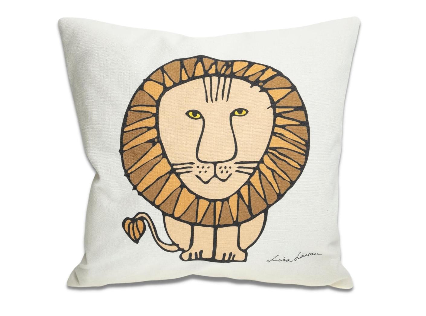 LEO brown on off-white 40x40 LEO brown on off-white 40x40