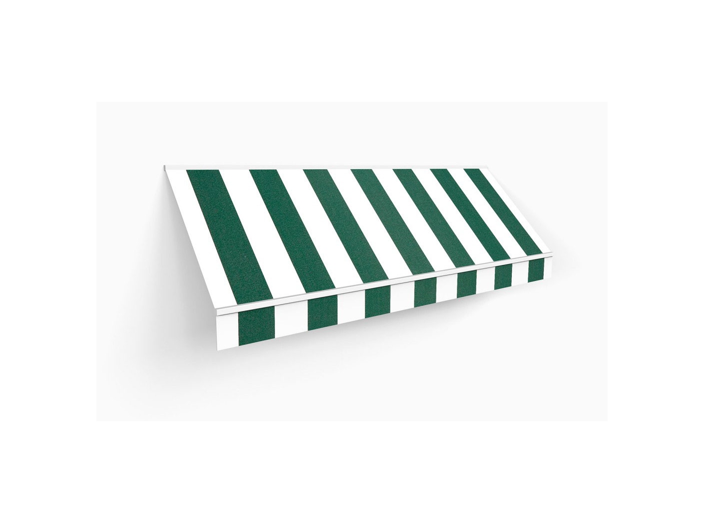 Awning fabric Docril Stripe 00019 White/Forrest, 120cm Awning fabric Docril Stripe 00019 White/Forrest, 120cm