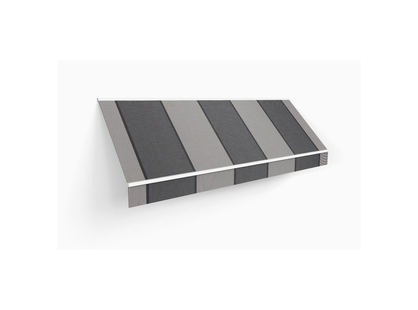 Awning fabric Docril Stripe 00645 Elegant charcoal smoke, 120cm Awning fabric Docril Stripe 00645 Elegant charcoal smoke, 120cm