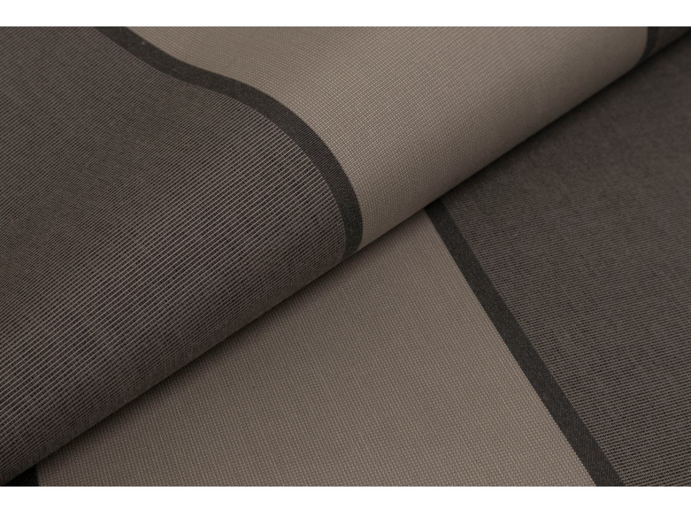 Awning fabric Docril Stripe 00645 Elegant charcoal smoke, 120cm Awning fabric Docril Stripe 00645 Elegant charcoal smoke, 120cm