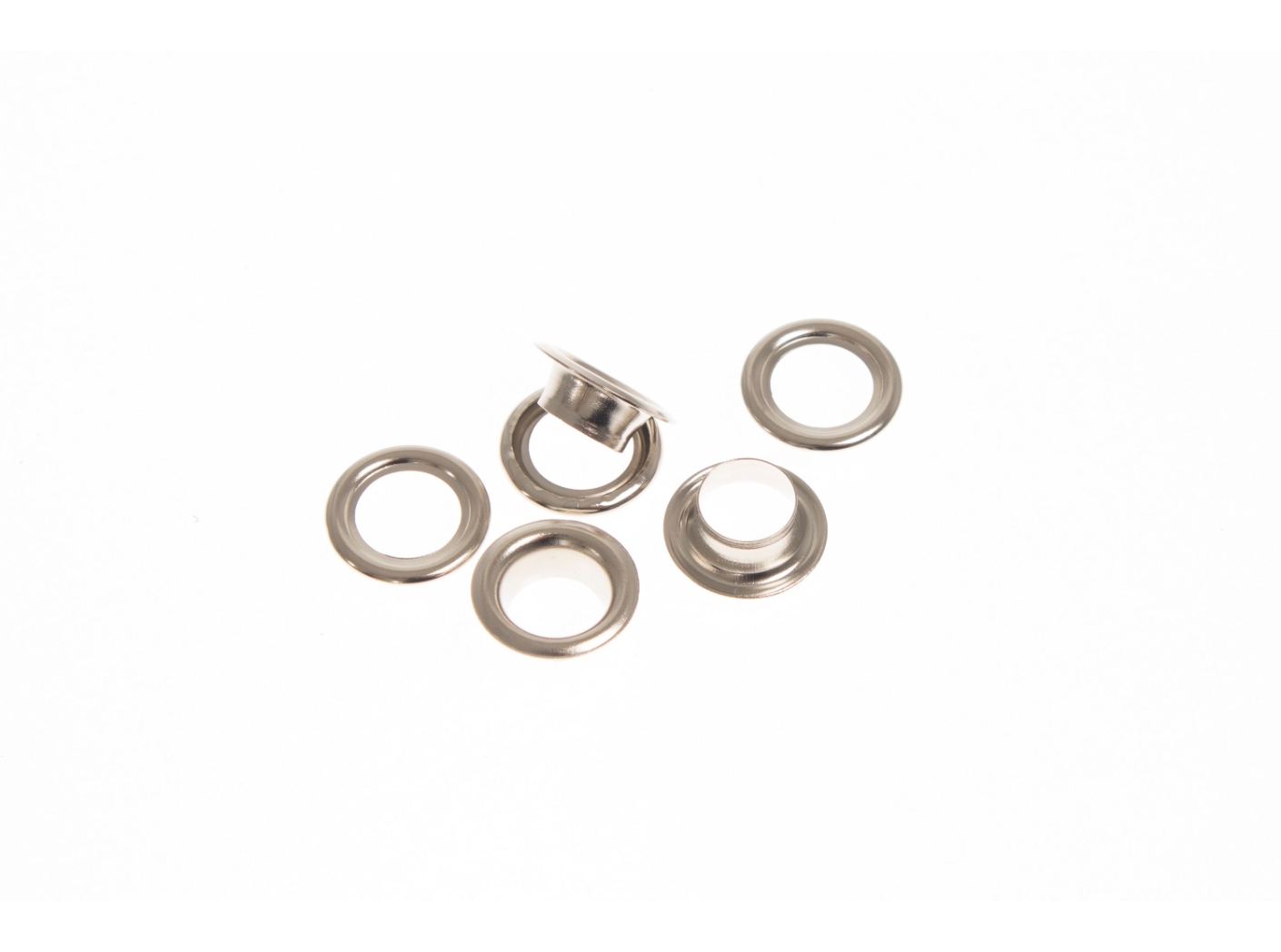 Eyelet 22B complete Nickel plated, Ø8/15mm, 100pc/fp Eyelet 22B complete Nickel plated, Ø8/15mm, 100pc/fp