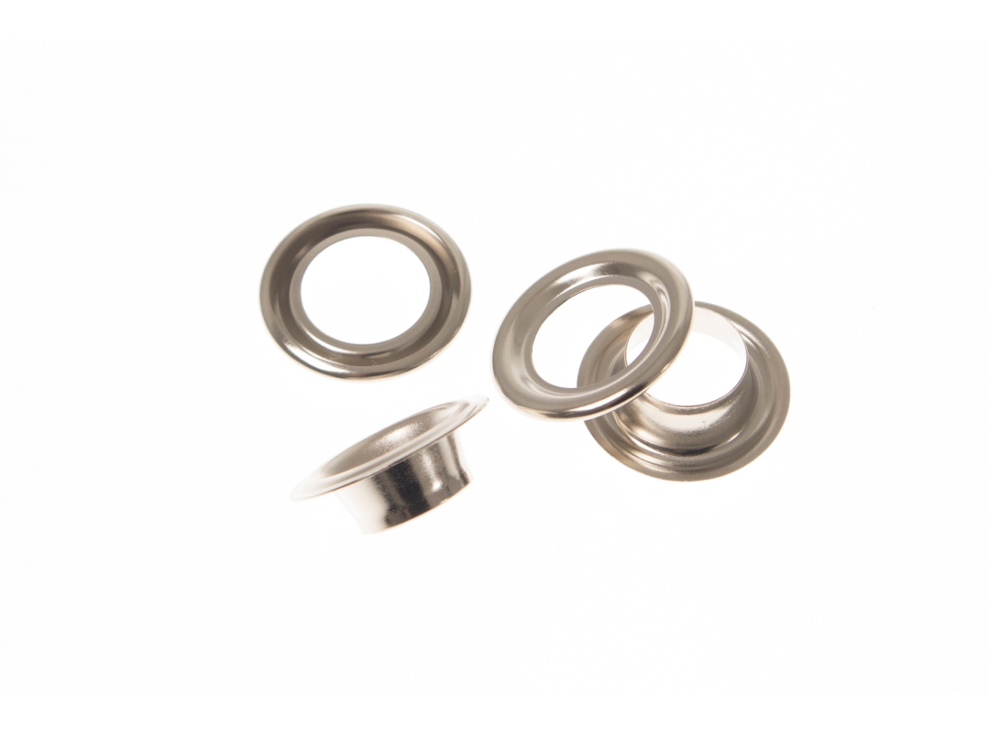 Eyelet 26B complete Nickel plated, Ø12/21mm, 100pc/fp Eyelet 26B complete Nickel plated, Ø12/21mm, 100pc/fp