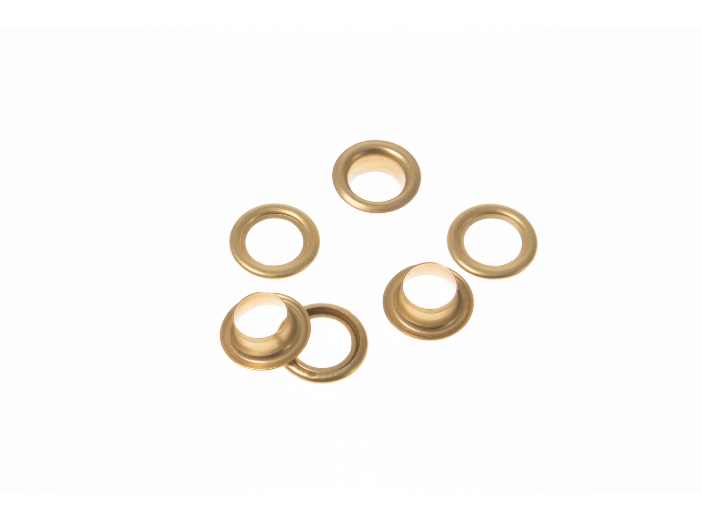 Eyelet 24B complete Brass, Ø10/18mm, 1000pc/fp Eyelet 24B complete Brass, Ø10/18mm, 1000pc/fp