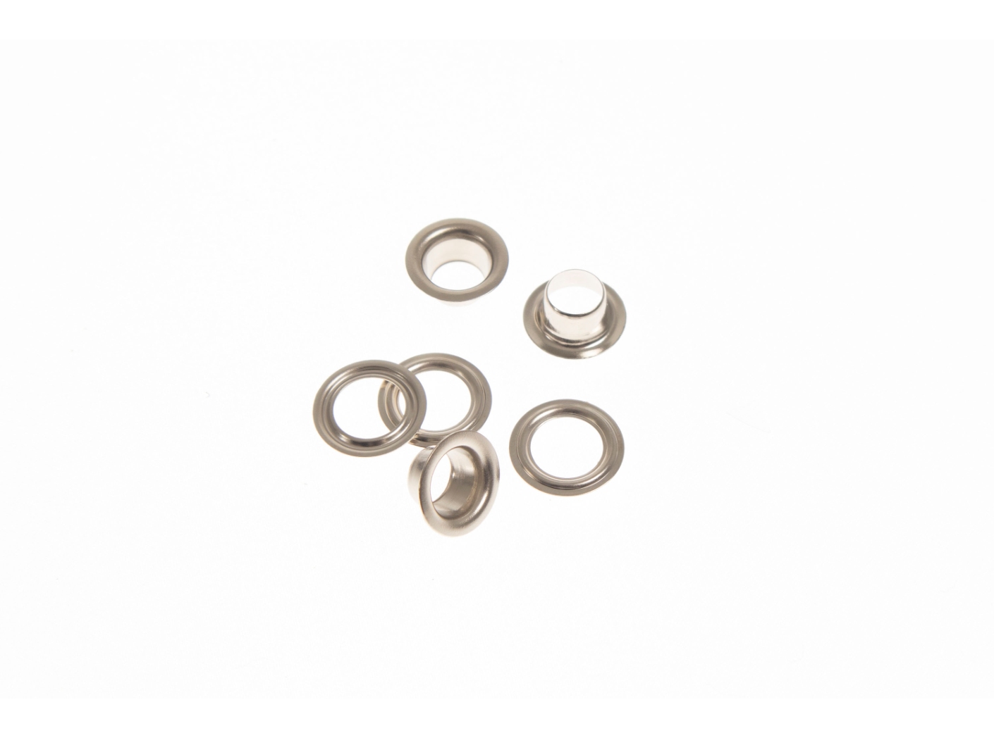Eyelet 20B complete Nickel plated, Ø7/13mm, 1000pc/fp Eyelet 20B complete Nickel plated, Ø7/13mm, 1000pc/fp