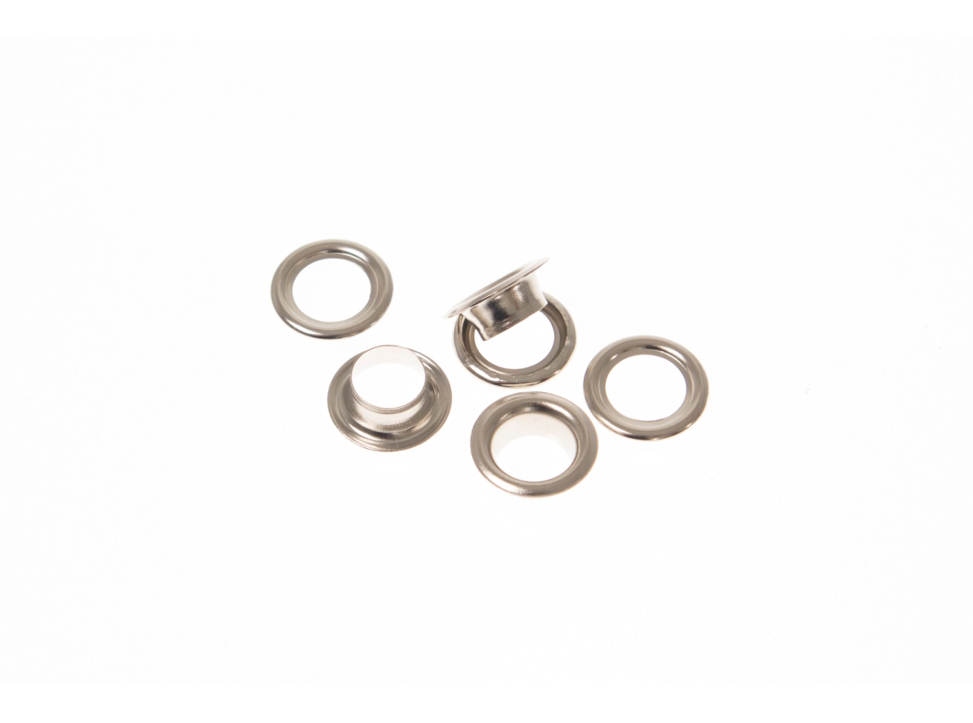 Eyelet 24B complete Nickel plated, Ø10/18mm, 1000pc/fp Eyelet 24B complete Nickel plated, Ø10/18mm, 1000pc/fp