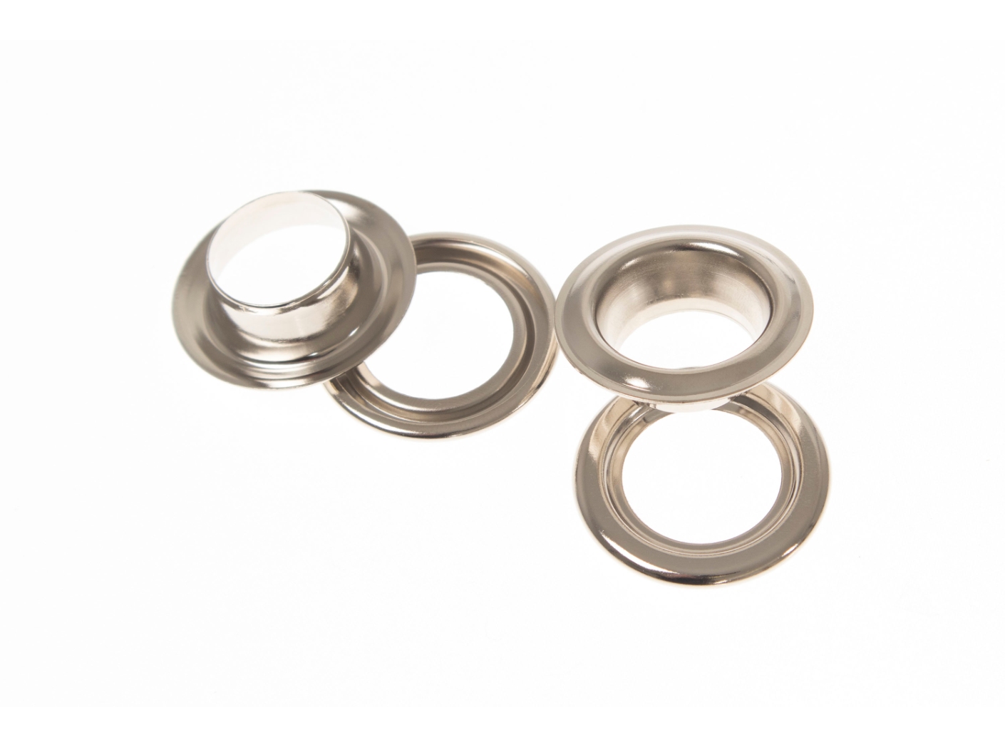 Eyelet 32B complete Nickel plated, Ø20/32mm Eyelet 32B complete Nickel plated, Ø20/32mm