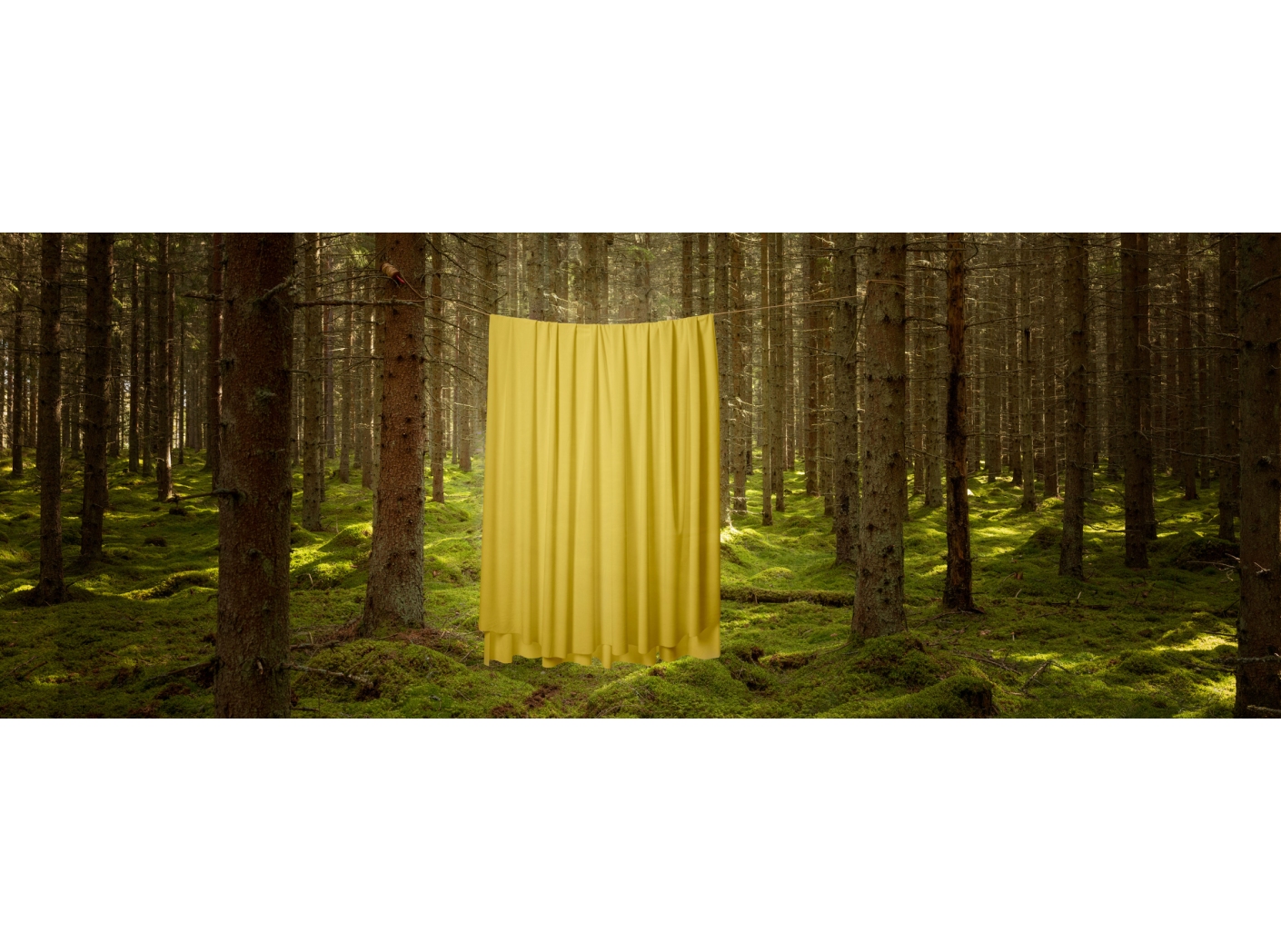 Curtain Roma Velvet FR 17 Yellow, 300cm Curtain Roma Velvet FR 17 Yellow, 300cm